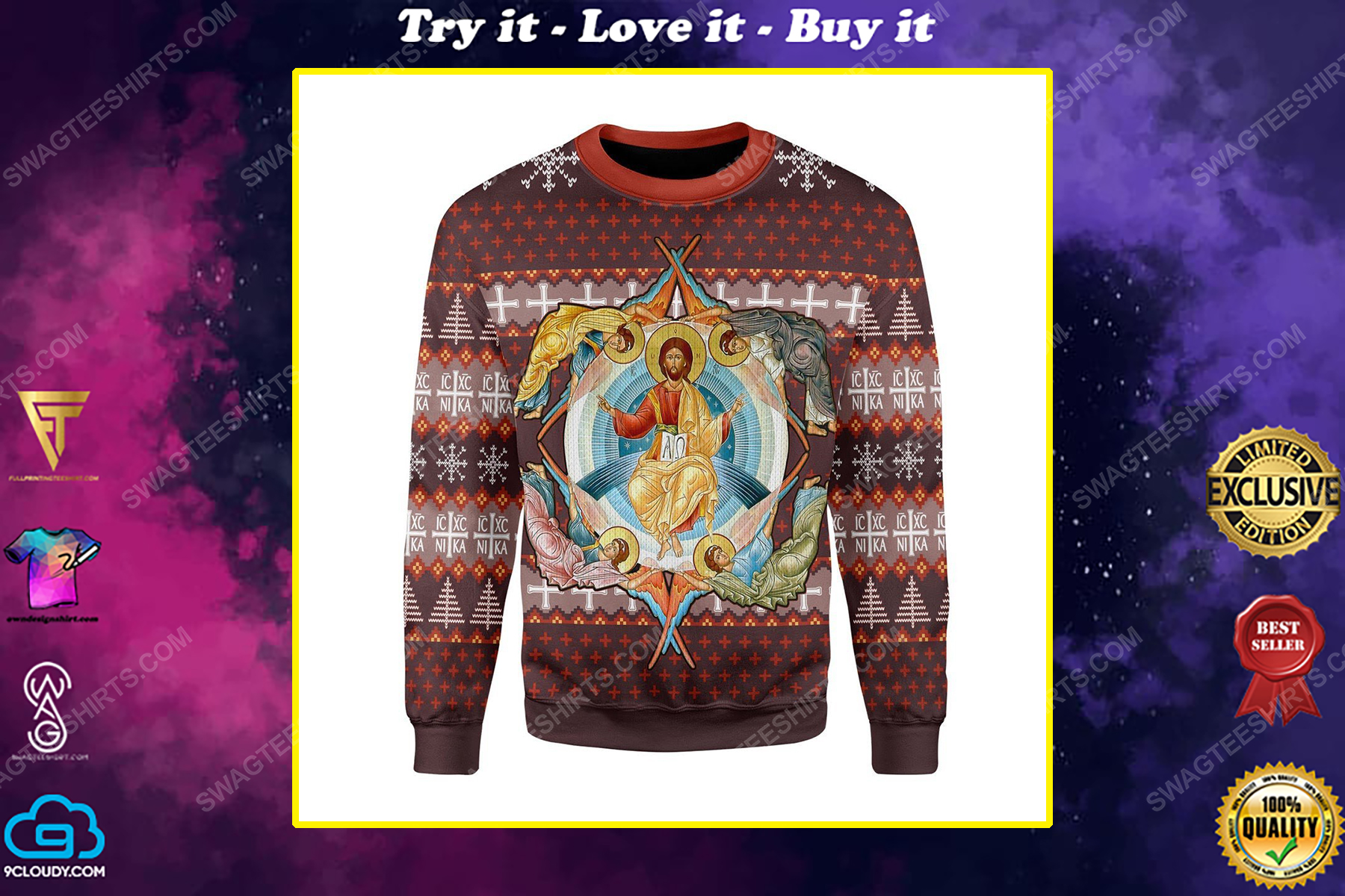Eastern orthodox theology jesus ugly christmas sweater