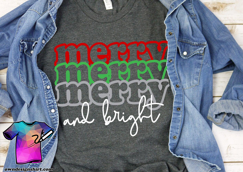 Christmas merry and bright shirt
