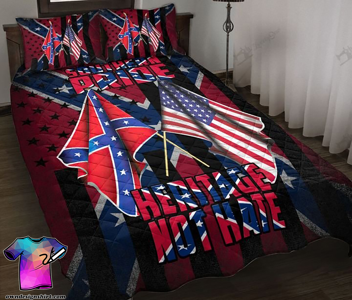 Confederate states of america flag heritage not hate quilt