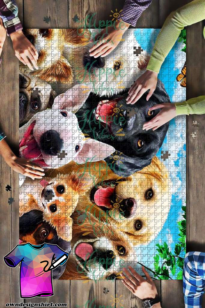 Dogs selfie jigsaw puzzle