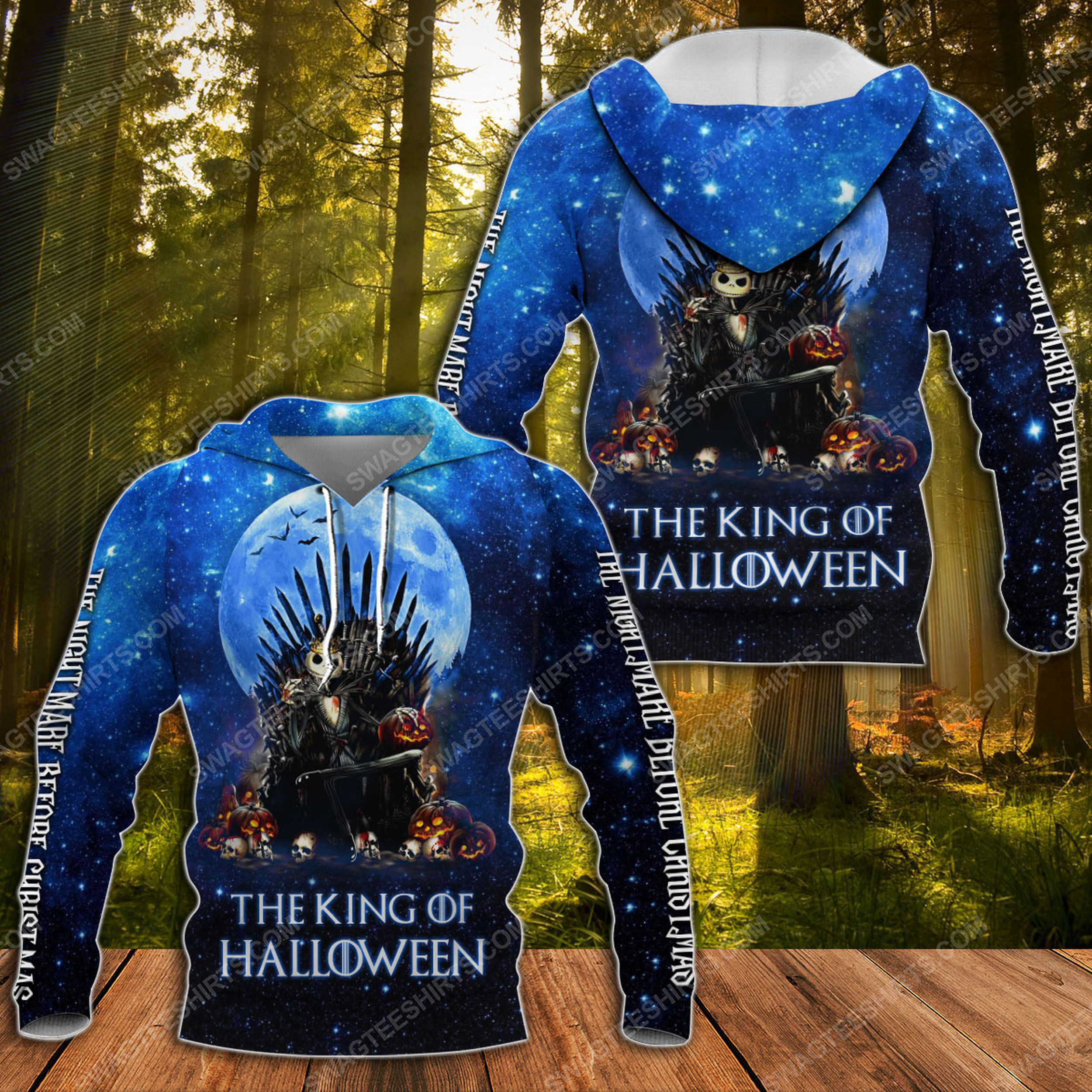 Jack skellington the king of halloween all over print shirt 2(1)