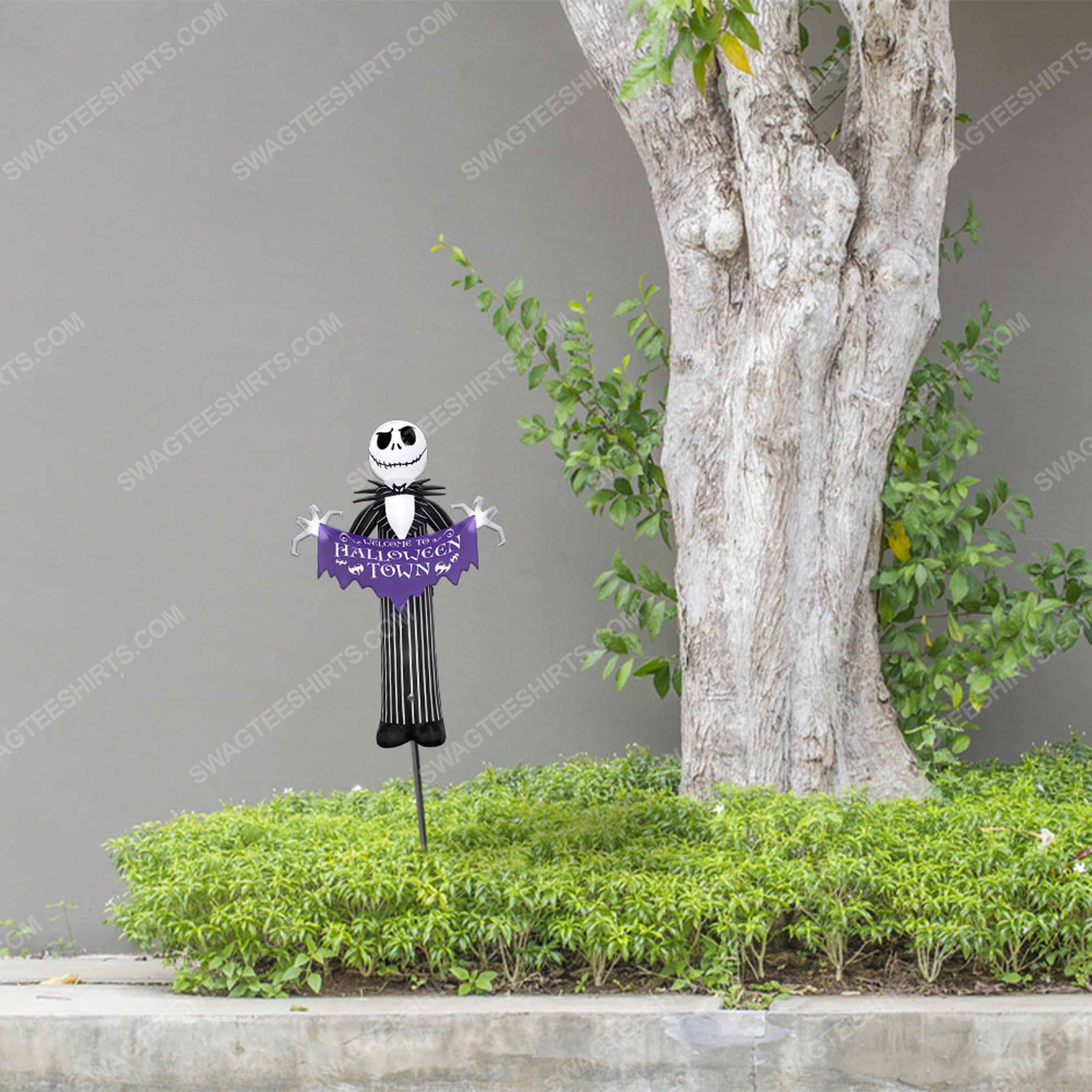 Jack skellington welcome to halloween town yard sign 2(1)