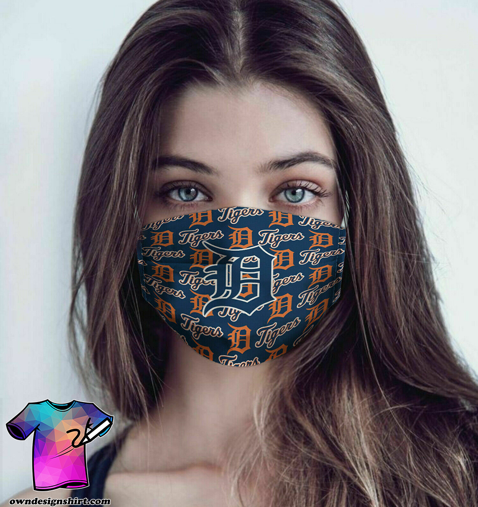 MLB detroit tigers anti pollution face mask