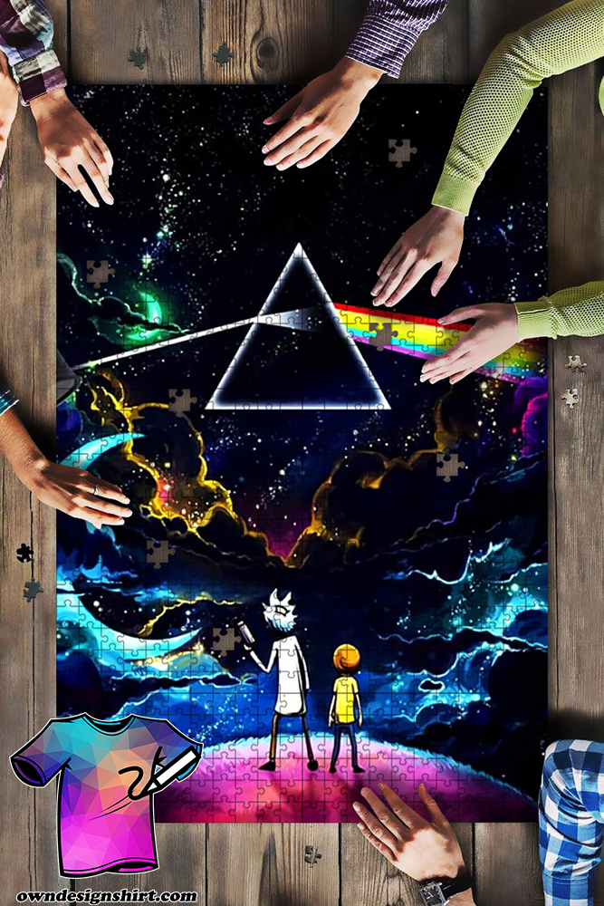 Pink floyd the dark side of the moon rick and morty jigsaw puzzle