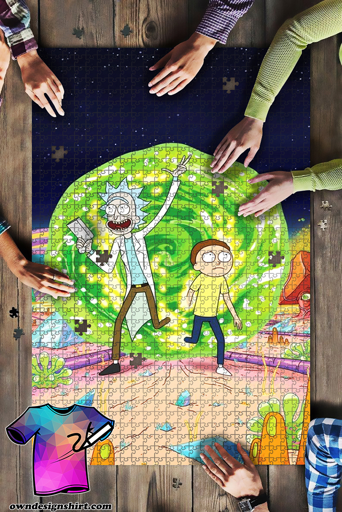 Rick and morty tv series jigsaw puzzle