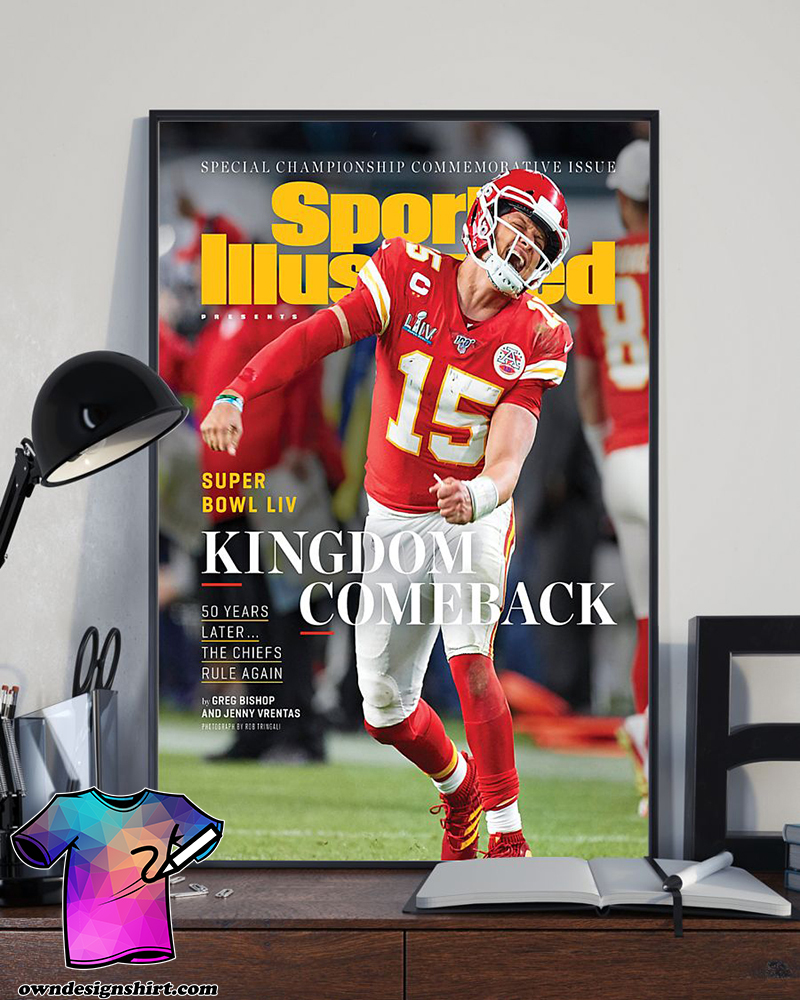 Sports illustrated superbowl champions kansas city chiefs poster