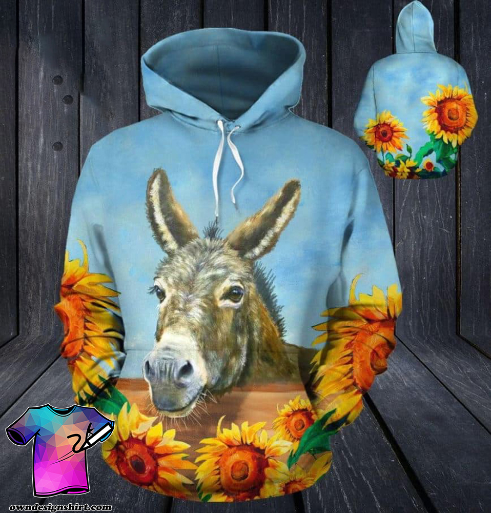 Sunflower donkey all over print shirt
