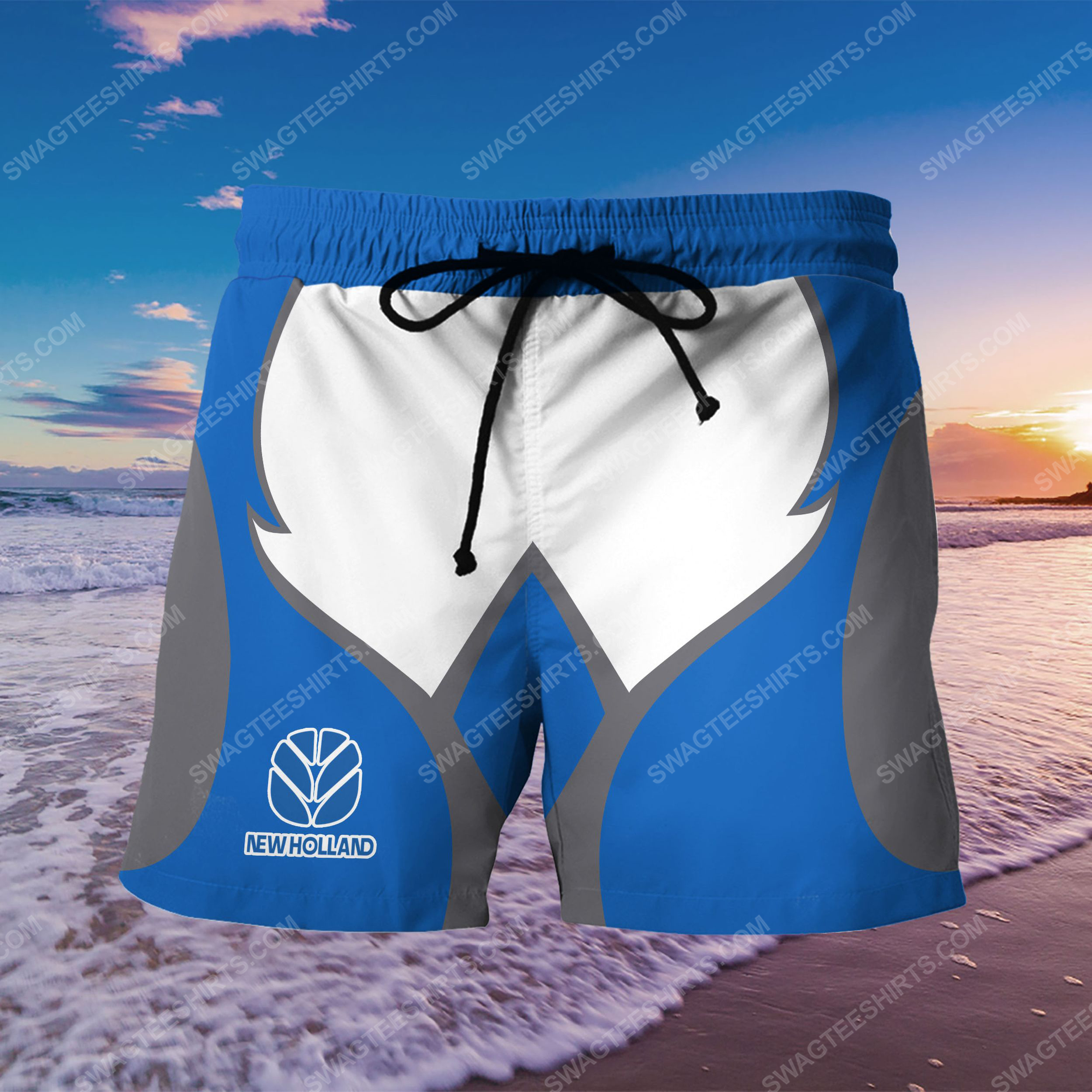 The new holland all over print beach shorts(1)