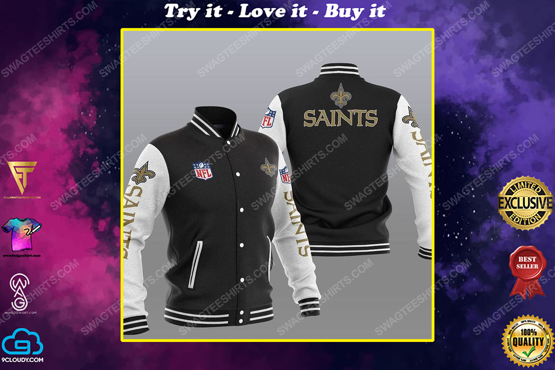 The new orleans saints nfl all over print shirt