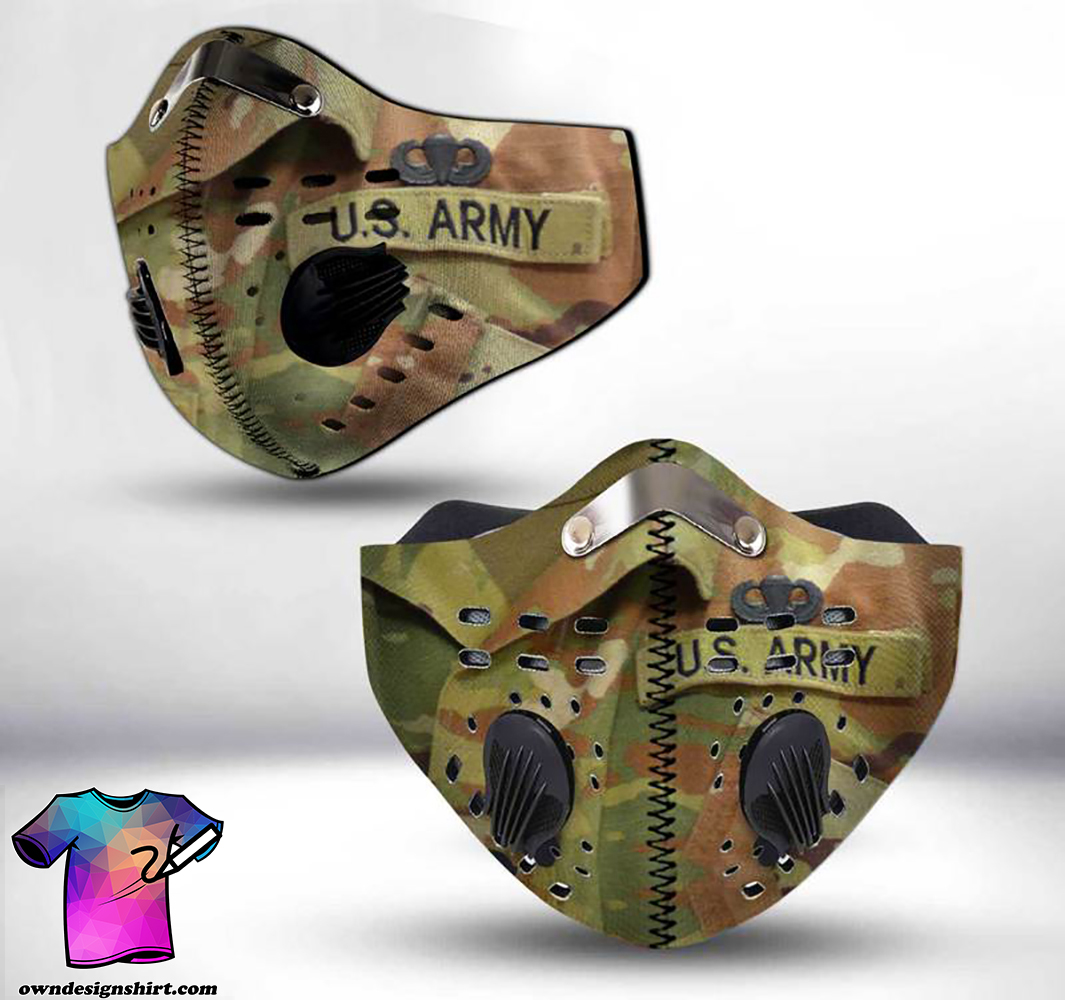 US army paratrooper filter activated carbon face mask