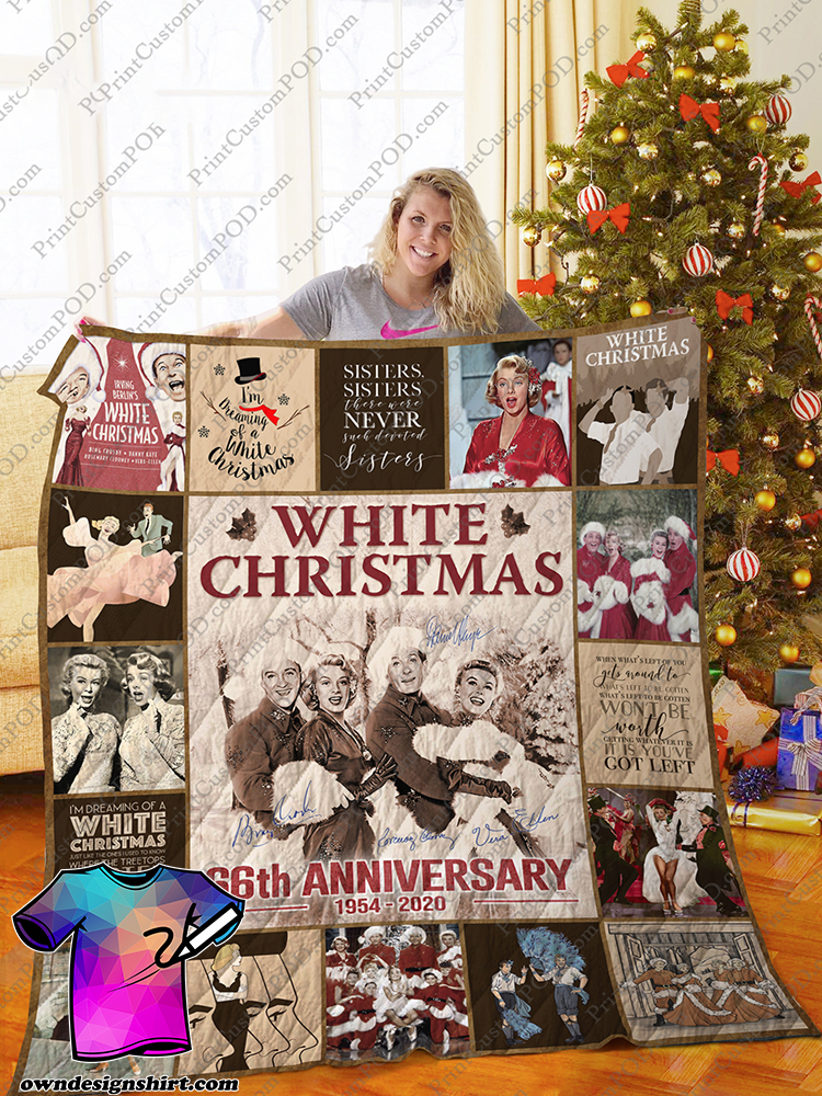 White christmas 66th anniversary quilt