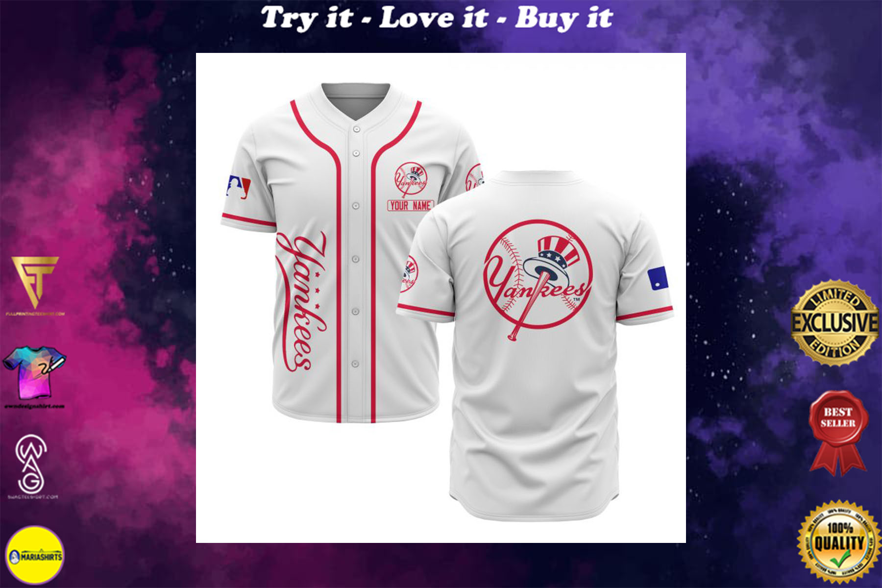 custom name new york yankees baseball shirt