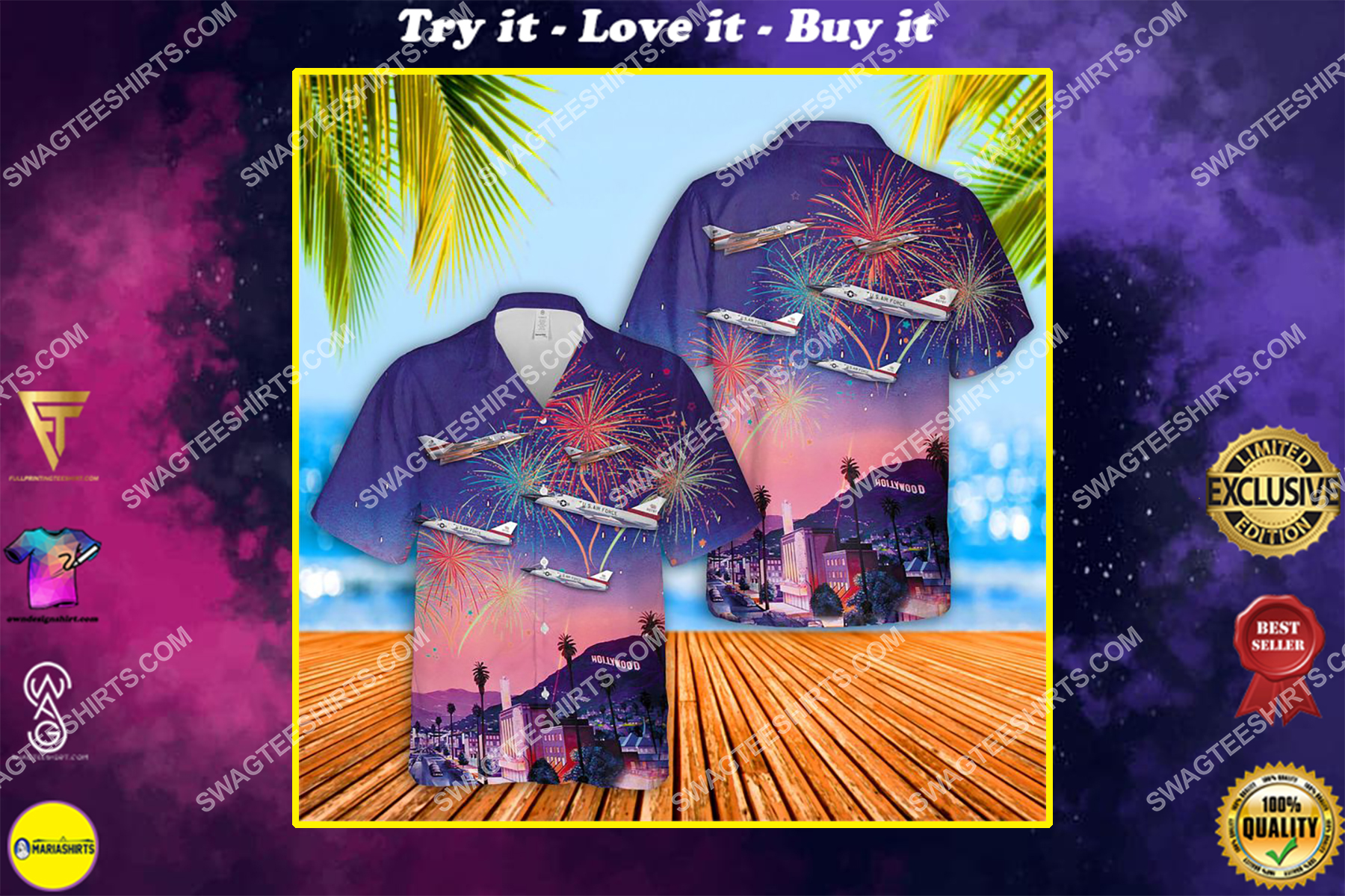 happy independence day us air force convair f-106 delta dart california hawaiian shirt