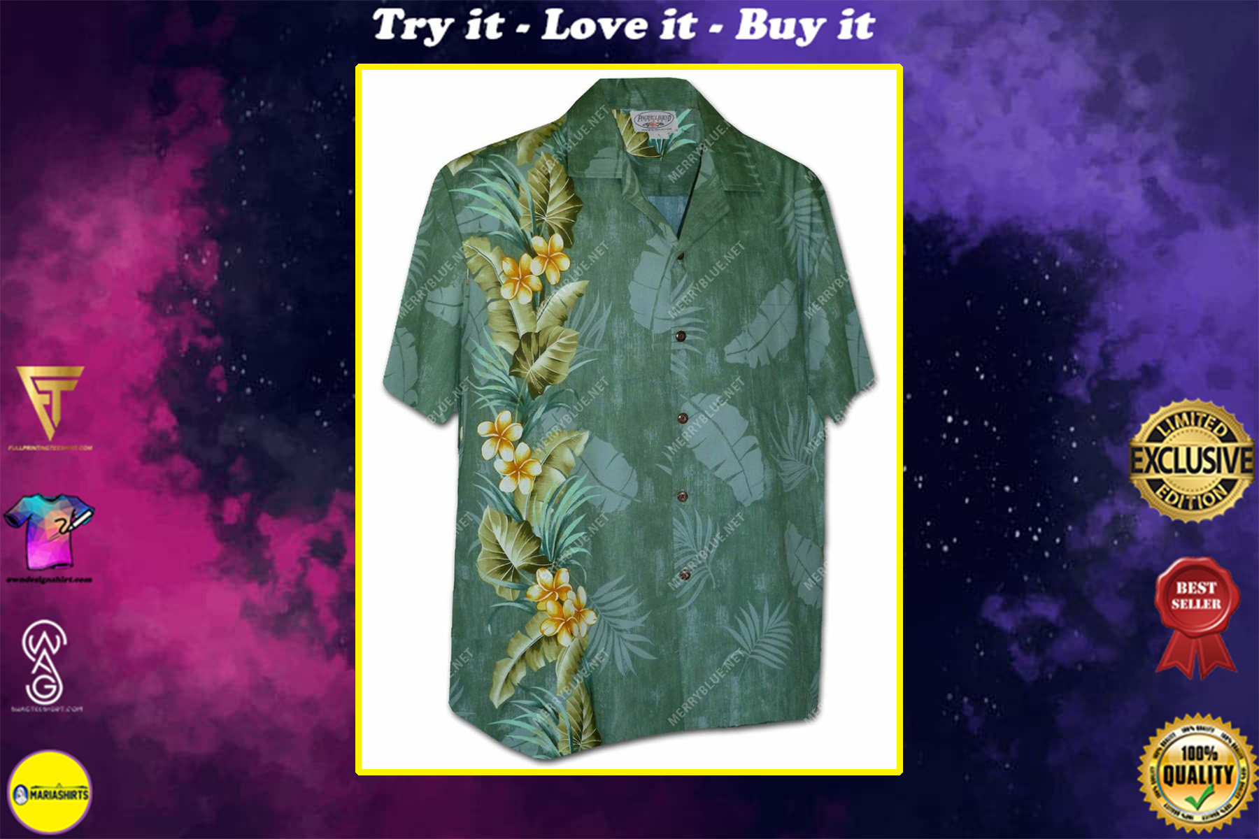 pacific legend tropical all over printed hawaiian shirt