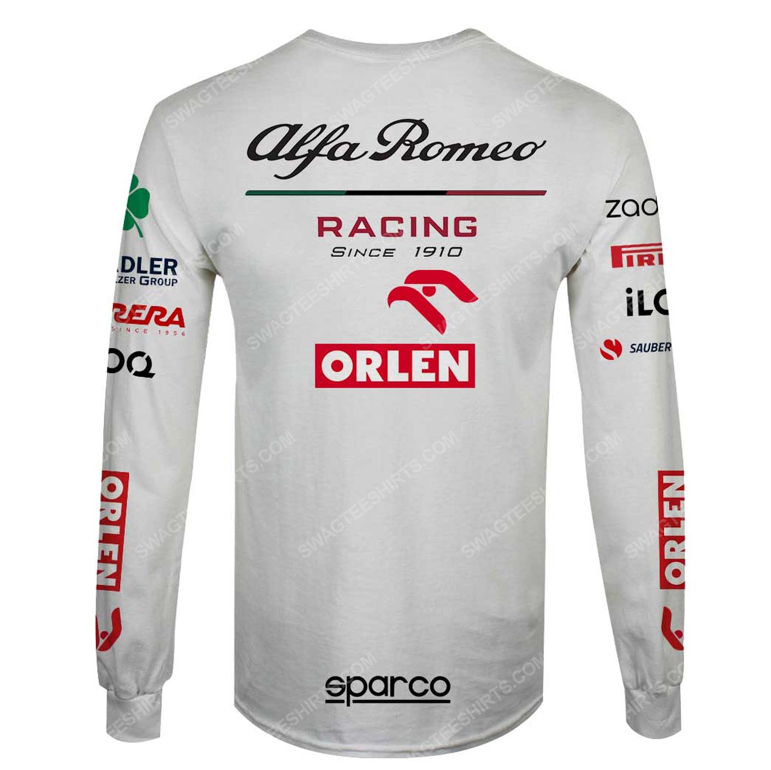 Custom alfa romeo racing team motorsport full printing sweatshirt - back