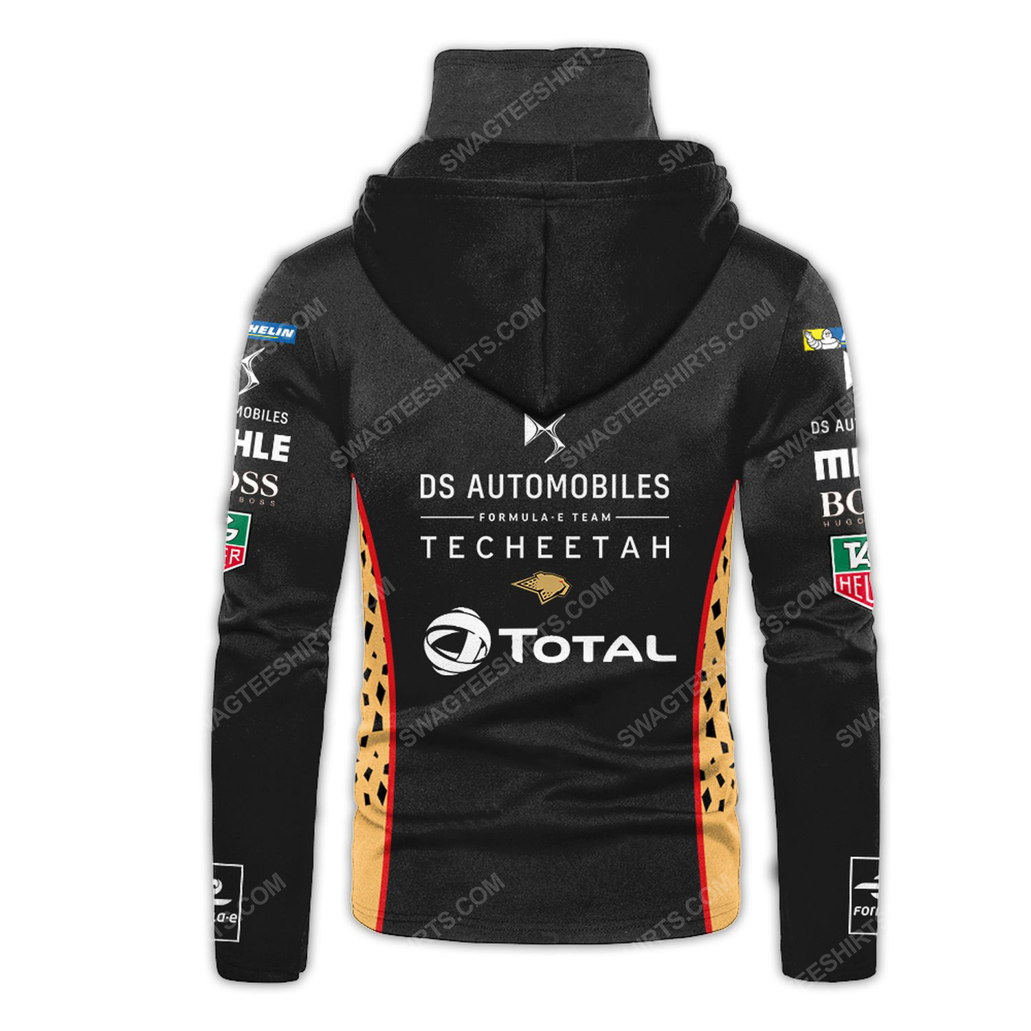 Custom ds automobiles racing team motorsport full printing hoodie mask - back