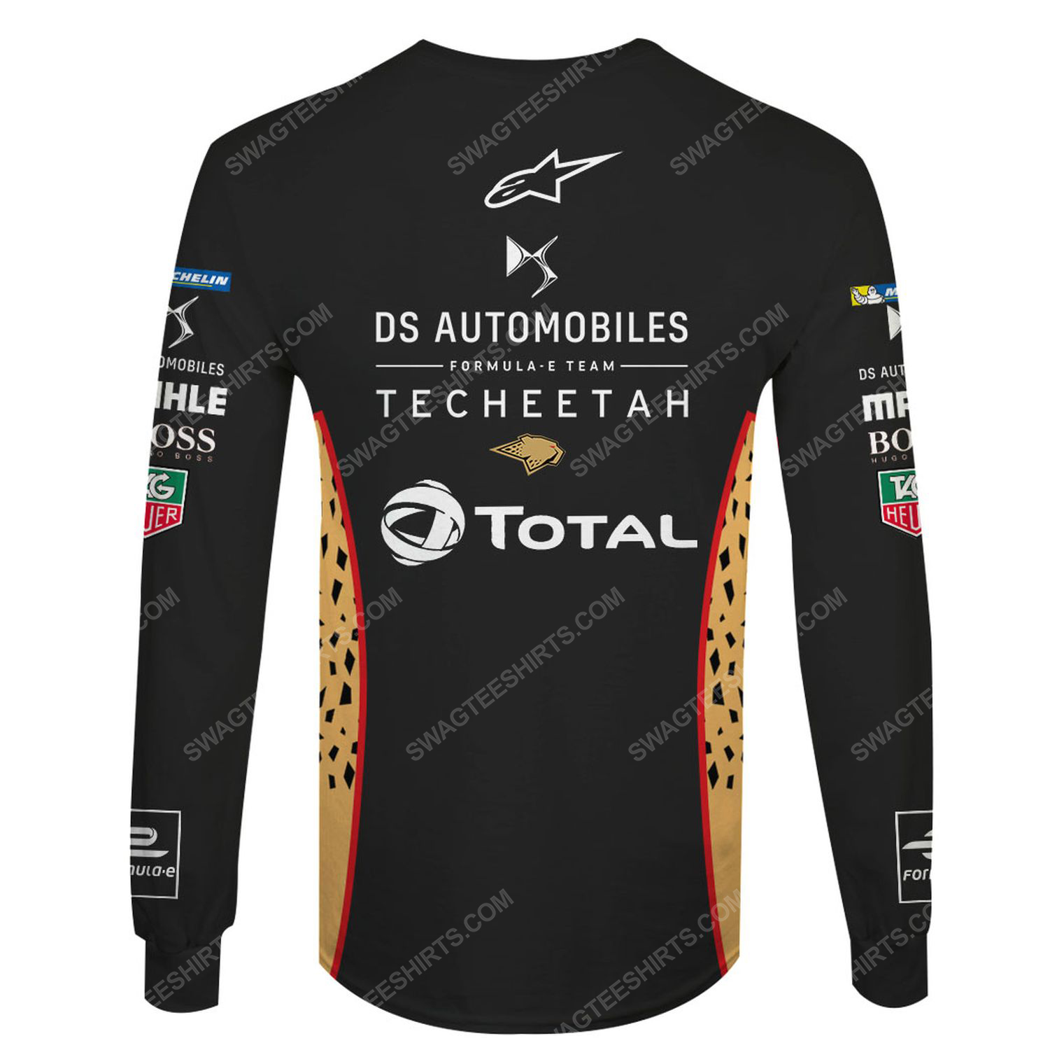 Custom ds automobiles racing team motorsport full printing sweatshirt - back