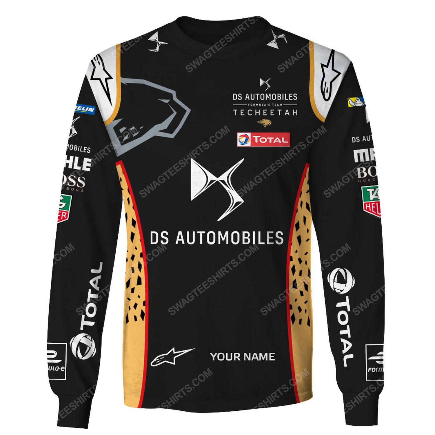 Custom ds automobiles racing team motorsport full printing sweatshirt