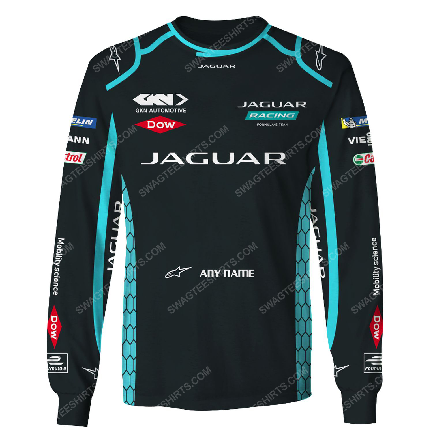 Custom jaguar racing team motorsport full printing sweatshirt