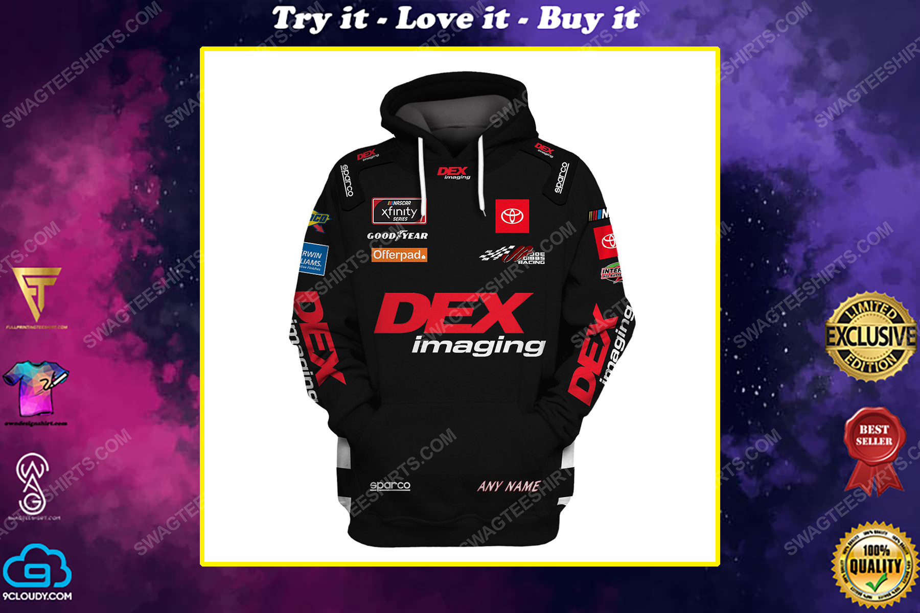 Custom the dex racing team motorsport full printing shirt