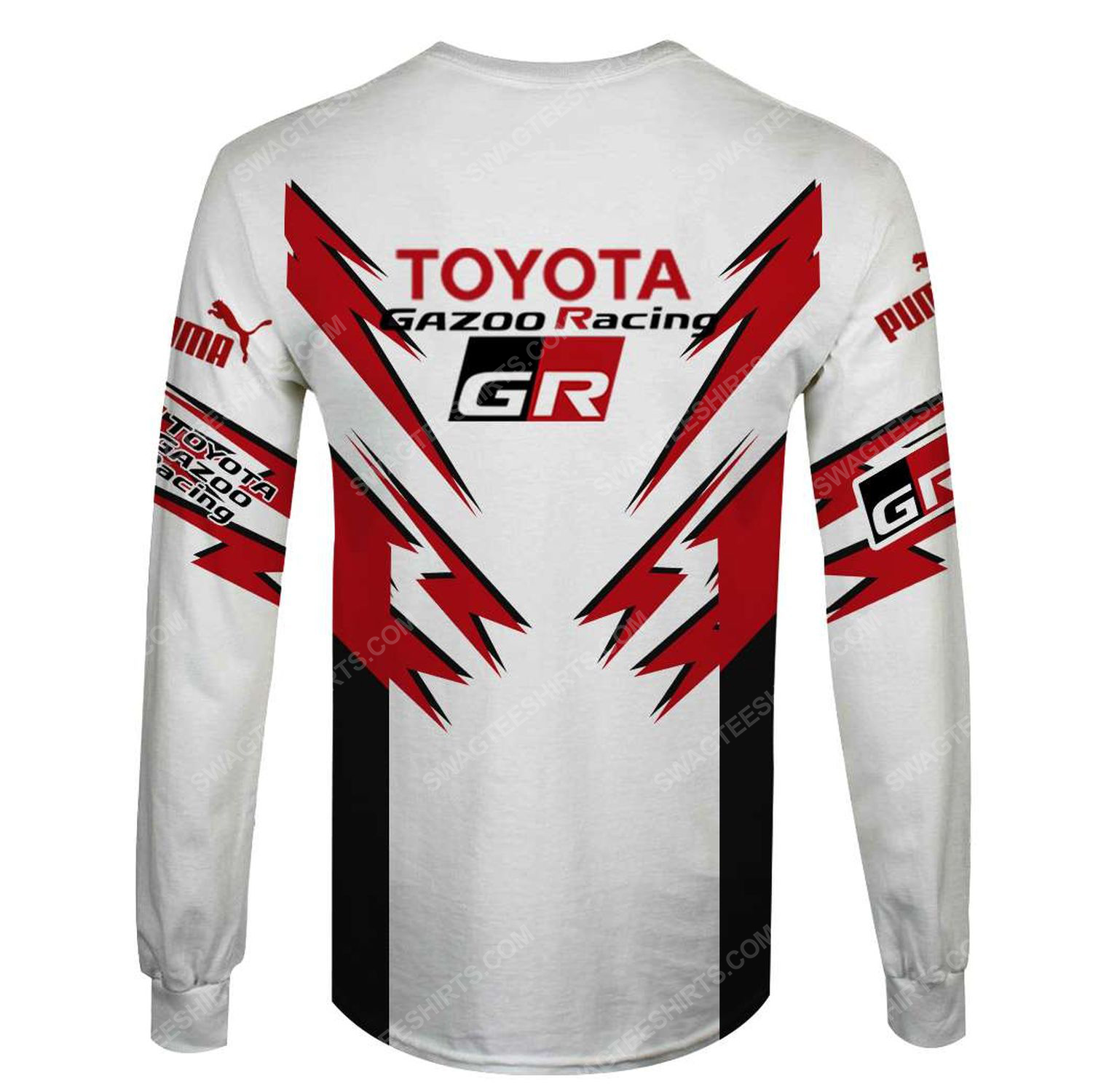 Custom toyota gazoo racing team motorsport full printing sweatshirt - back