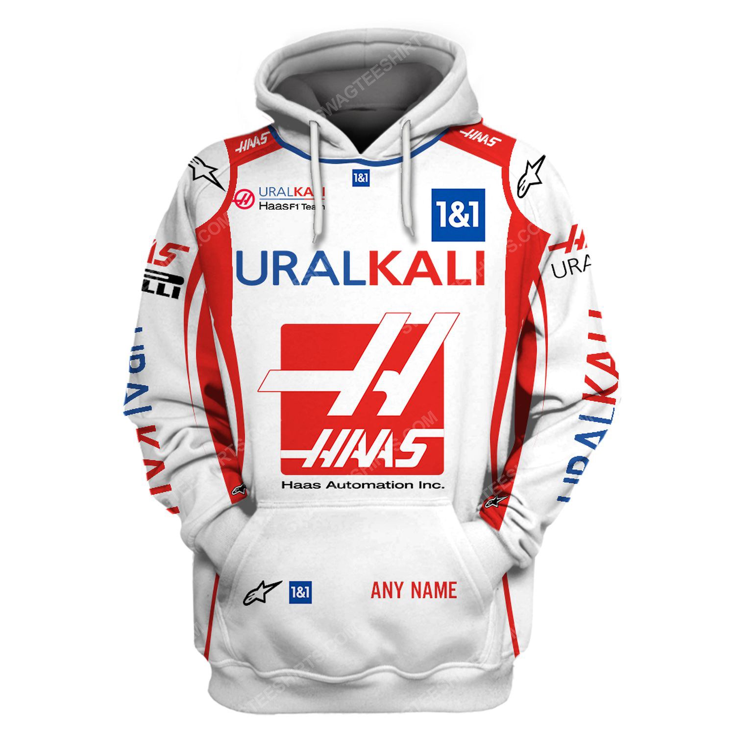 Custom uralkali racing team motorsport full printing hoodie