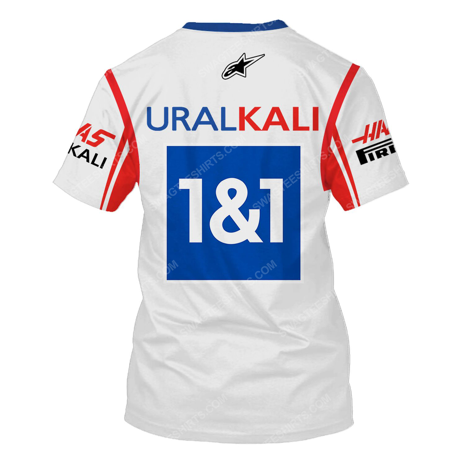 Custom uralkali racing team motorsport full printing tshirt - back