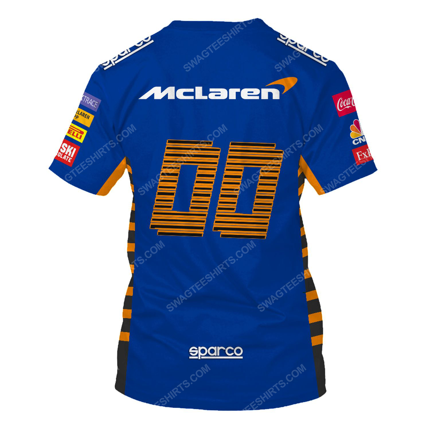 Dell technologies racing team motorsport full printing tshirt - back