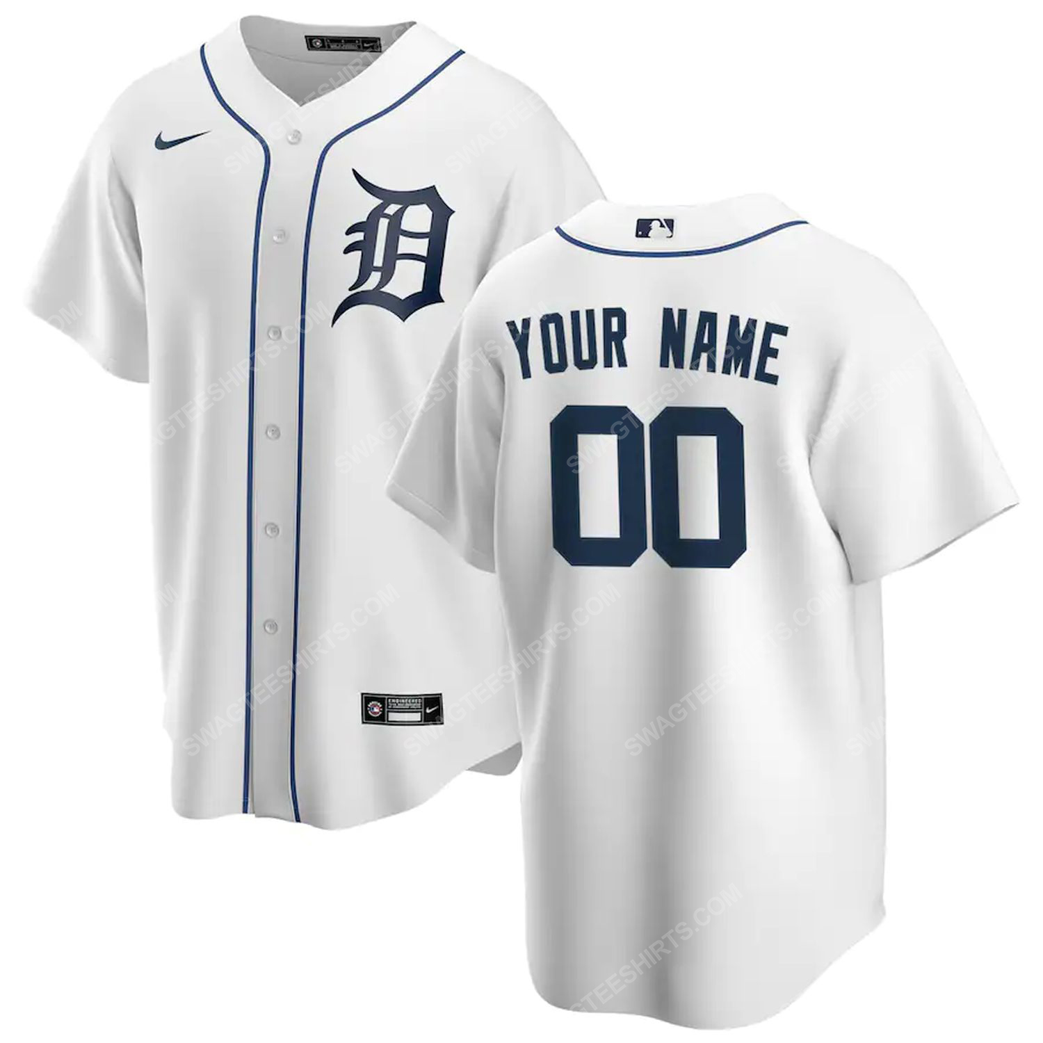 [The best selling] Personalized mlb detroit tigers team baseball jersey