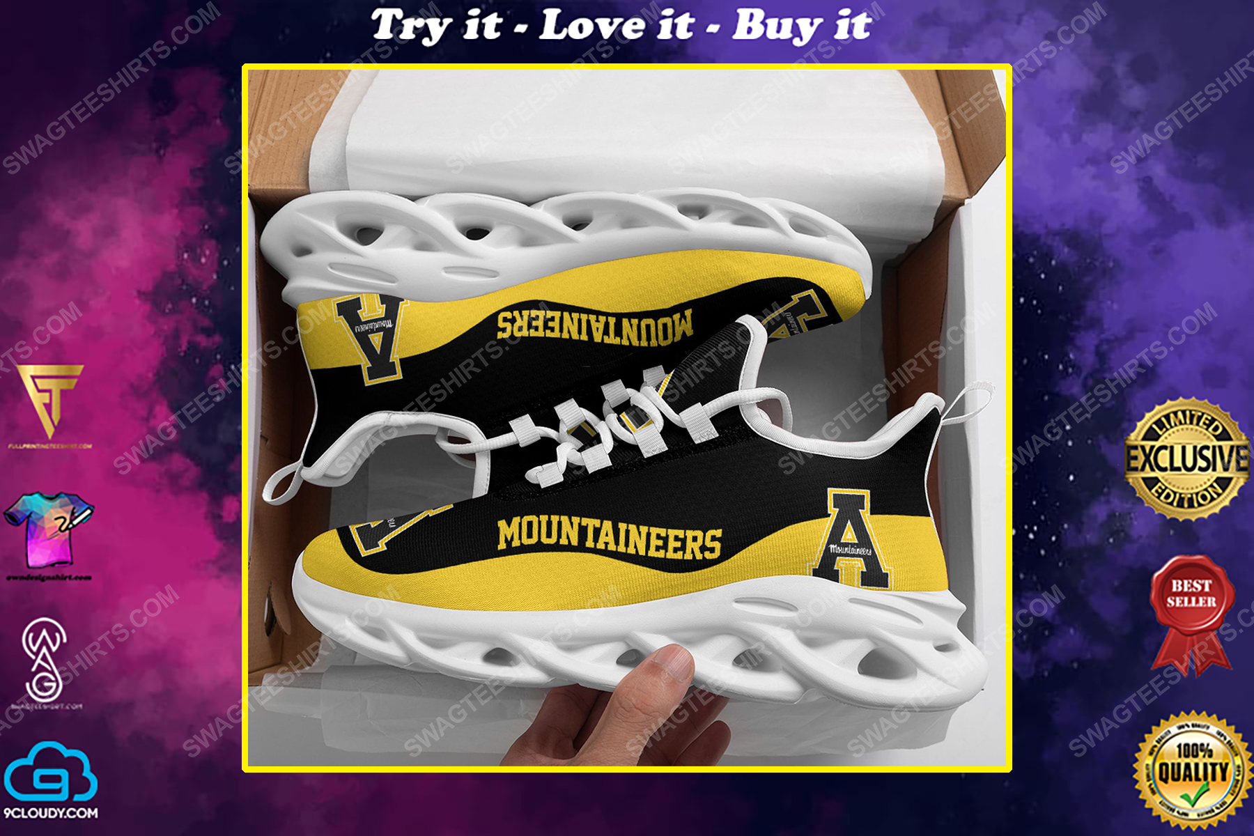 The appalachian state mountaineers football team max soul shoes