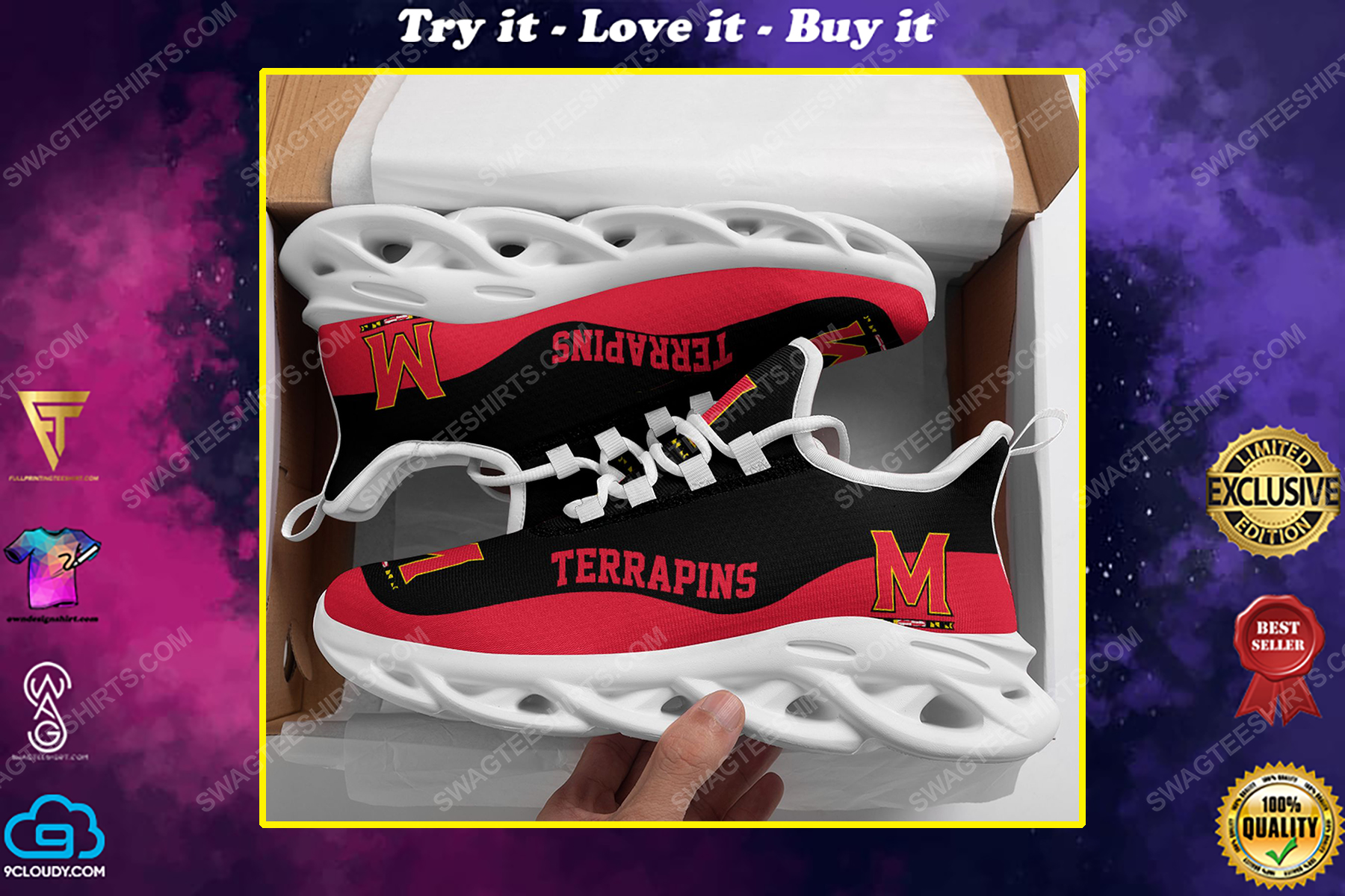 The maryland terrapins football team max soul shoes