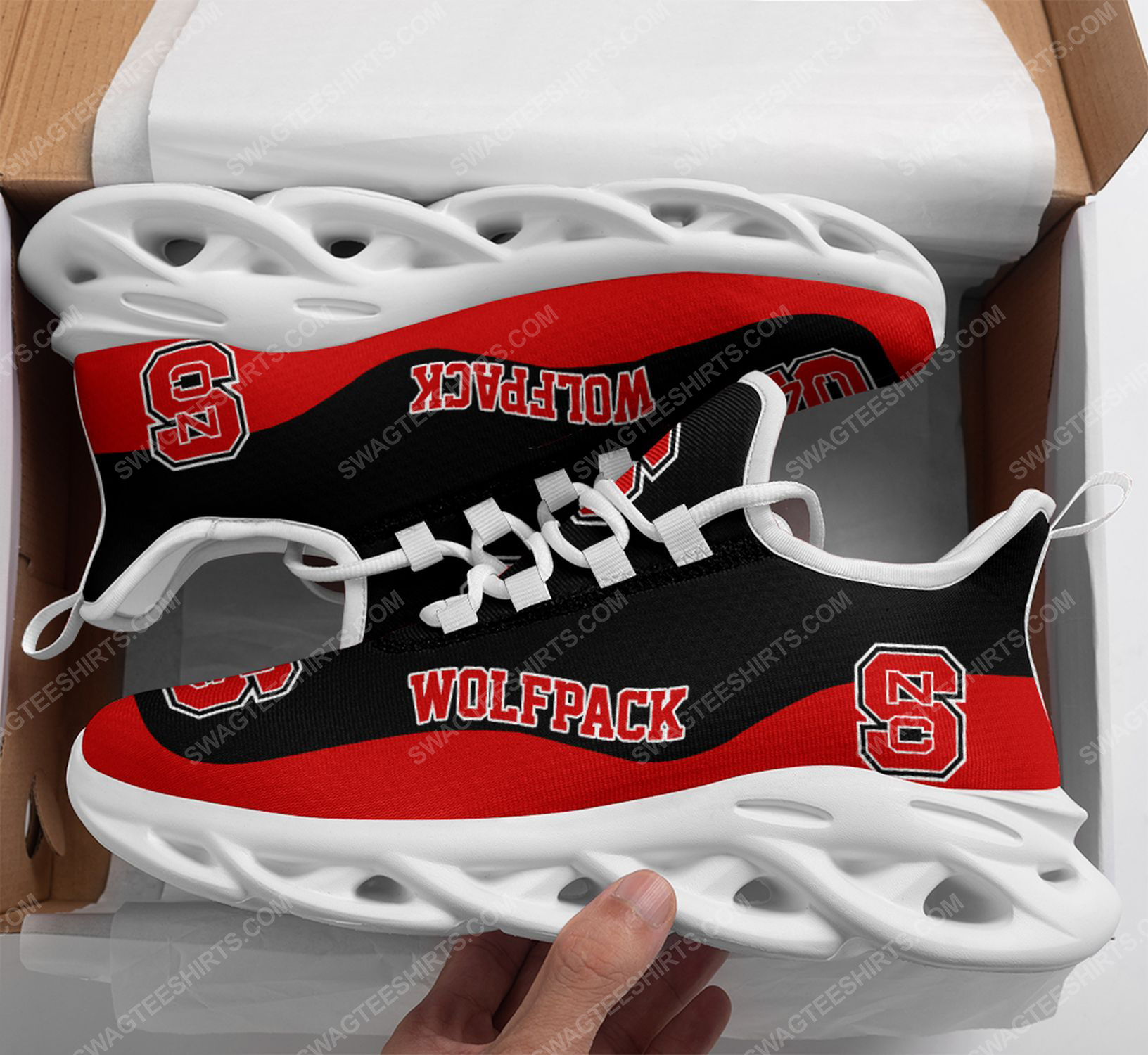 The nc state wolfpack football team max soul shoes 1