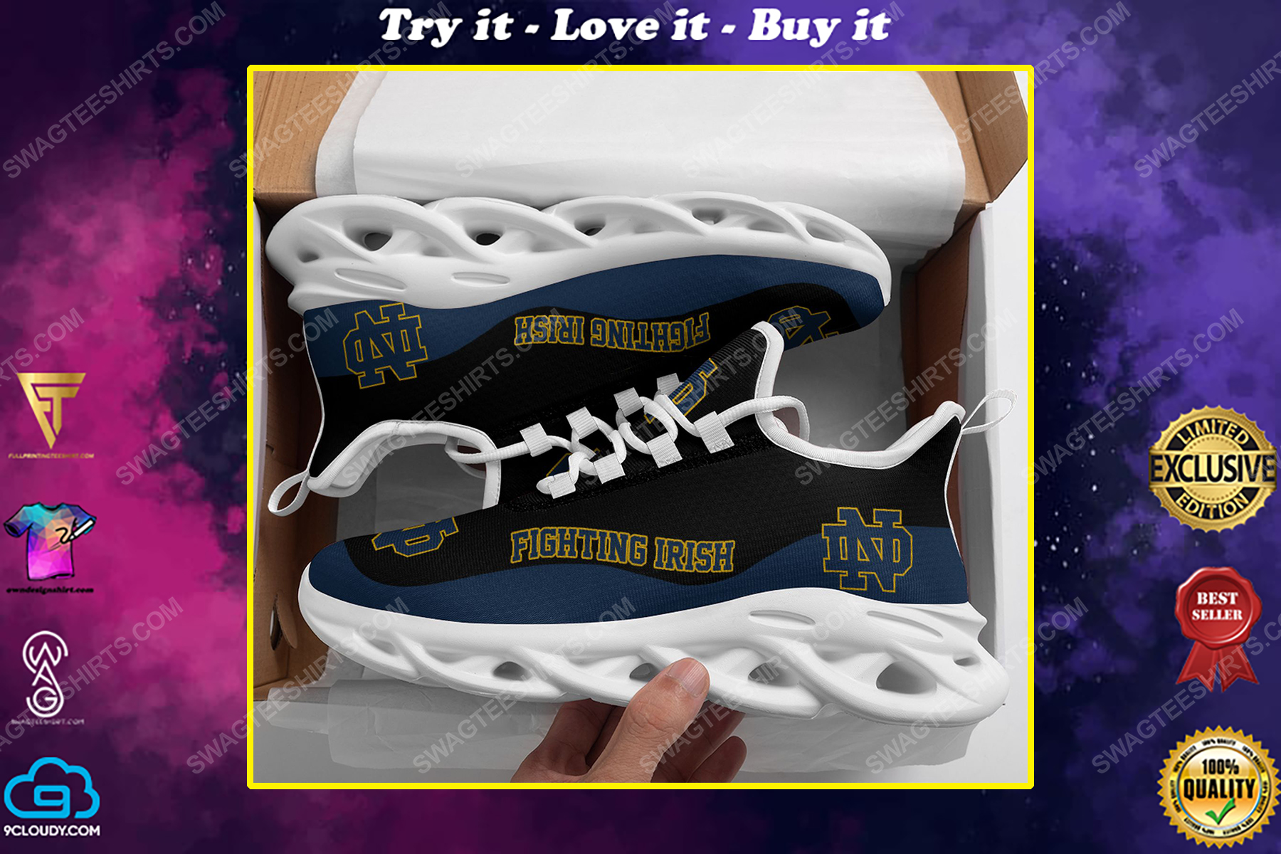 The notre dame fighting irish football team max soul shoes