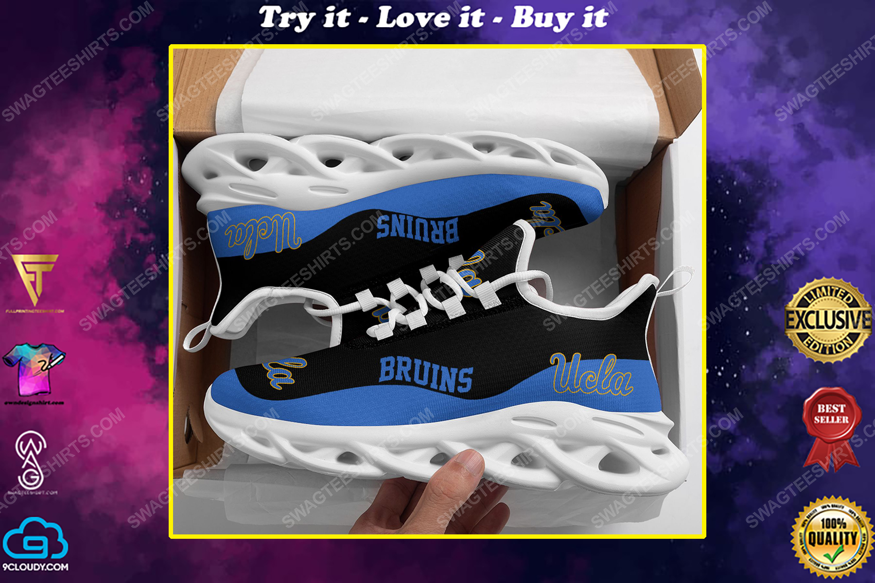 The ucla bruins football team max soul shoes