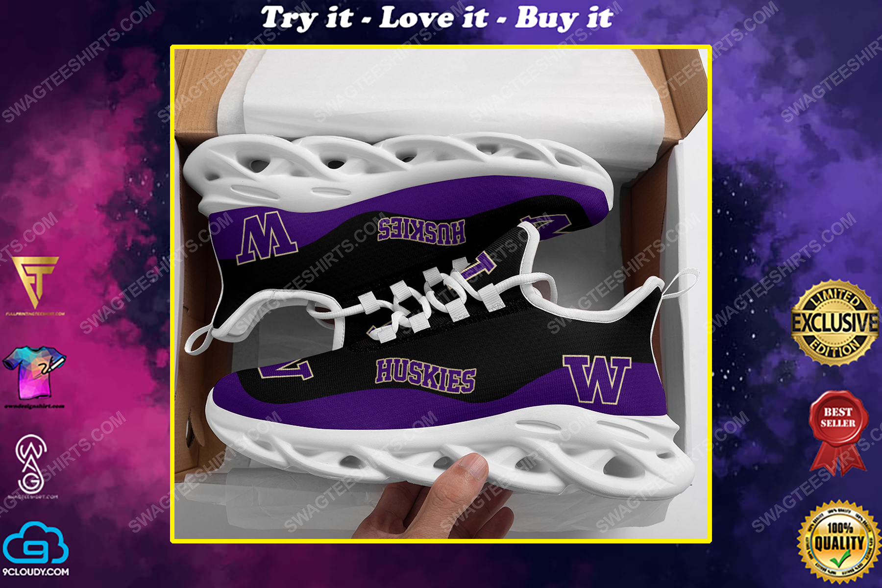The washington huskies football team max soul shoes