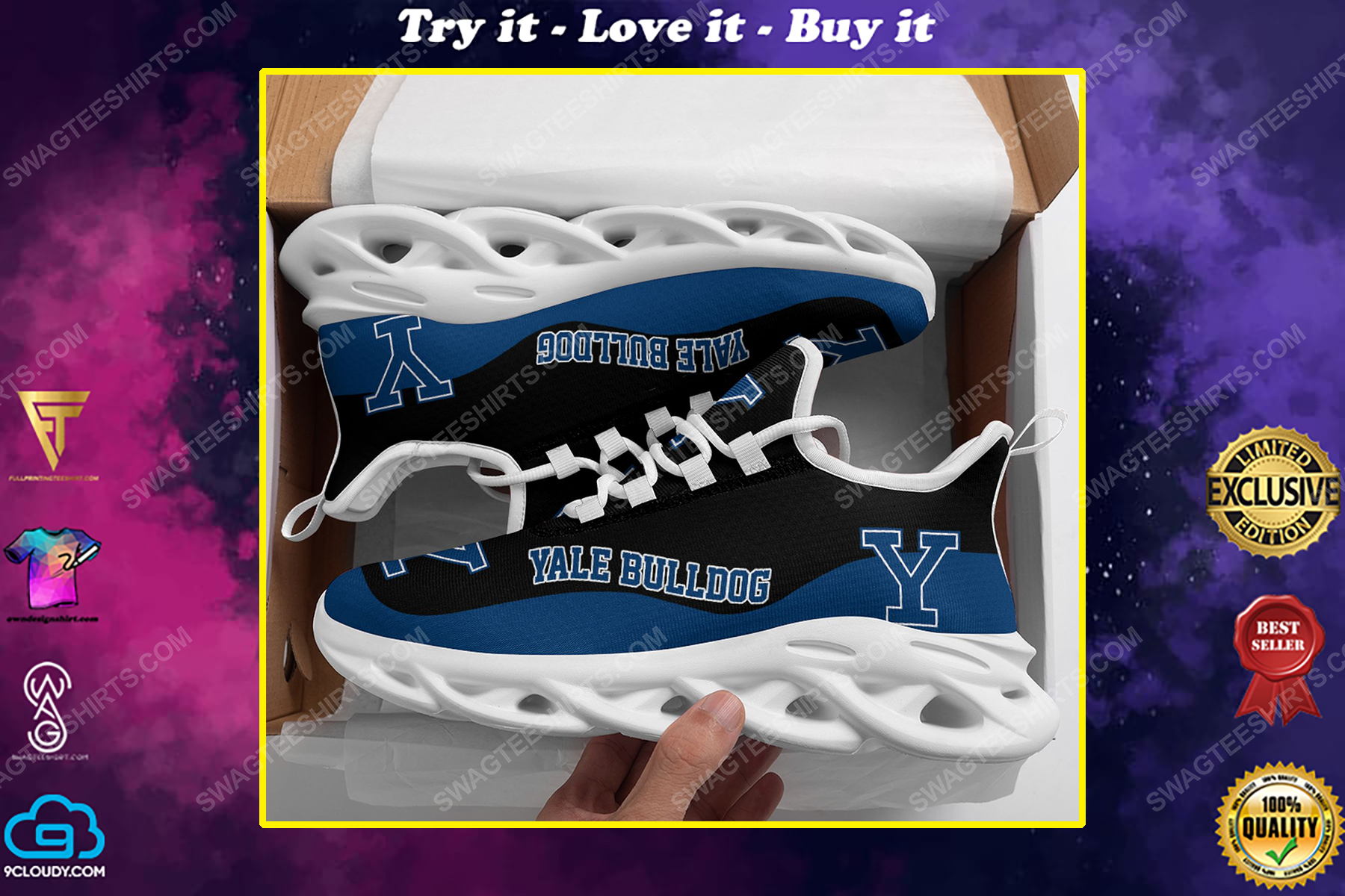 Yale bulldogs football team max soul shoes