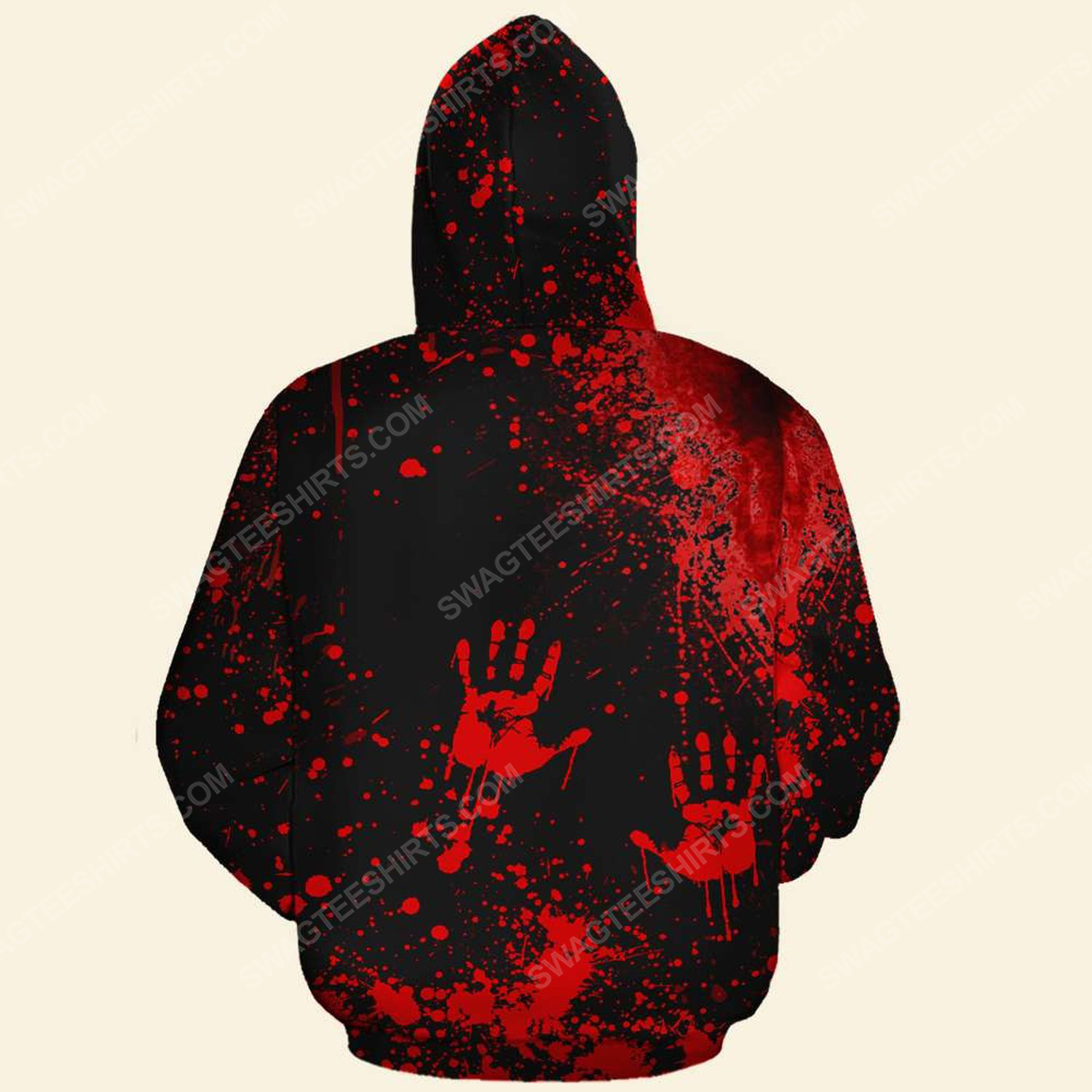 Halloween bloody silence of the lambs hello clarice hoodie - back