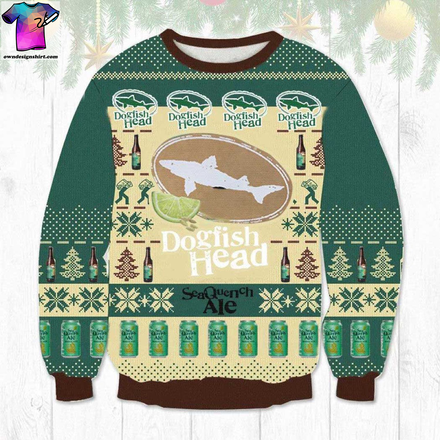 Dogfish head seaquench ale ugly christmas sweater