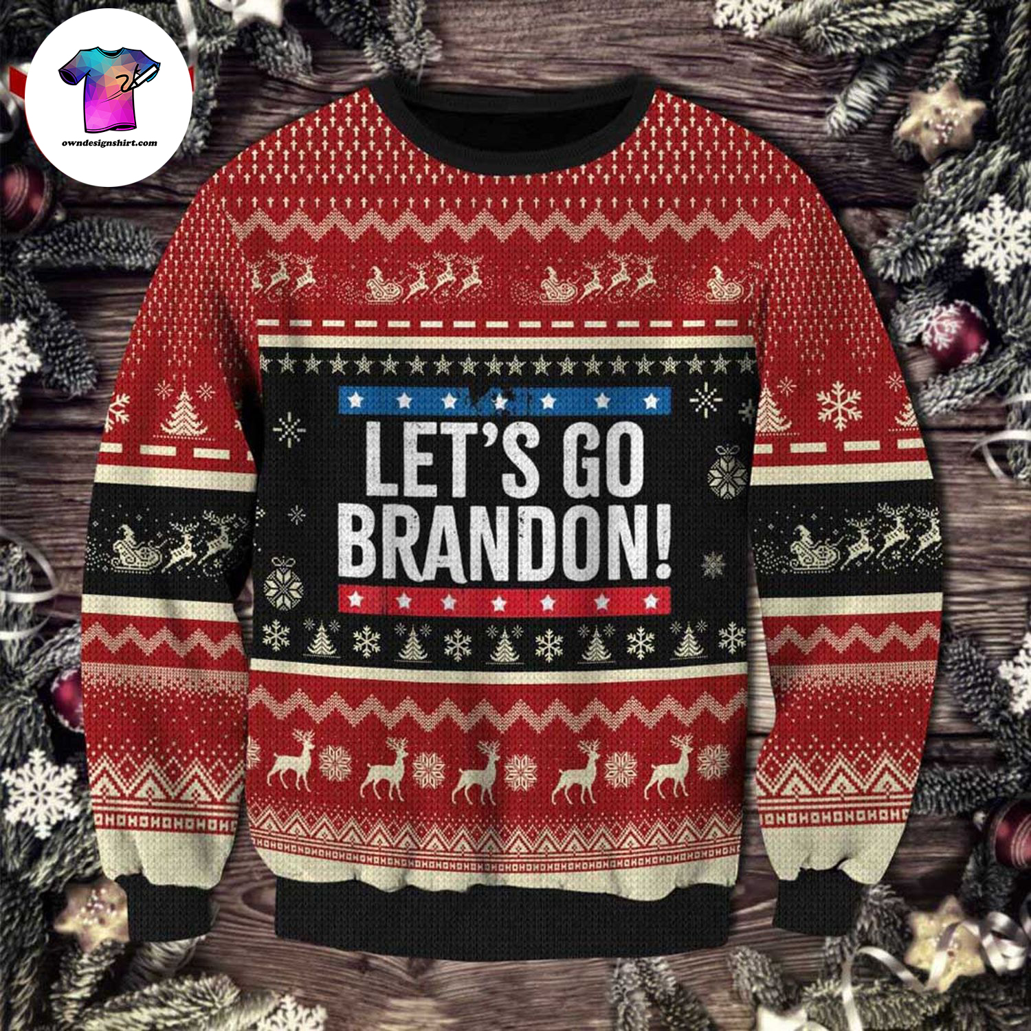 Let’s go brandon ugly christmas sweater - Copy (3)