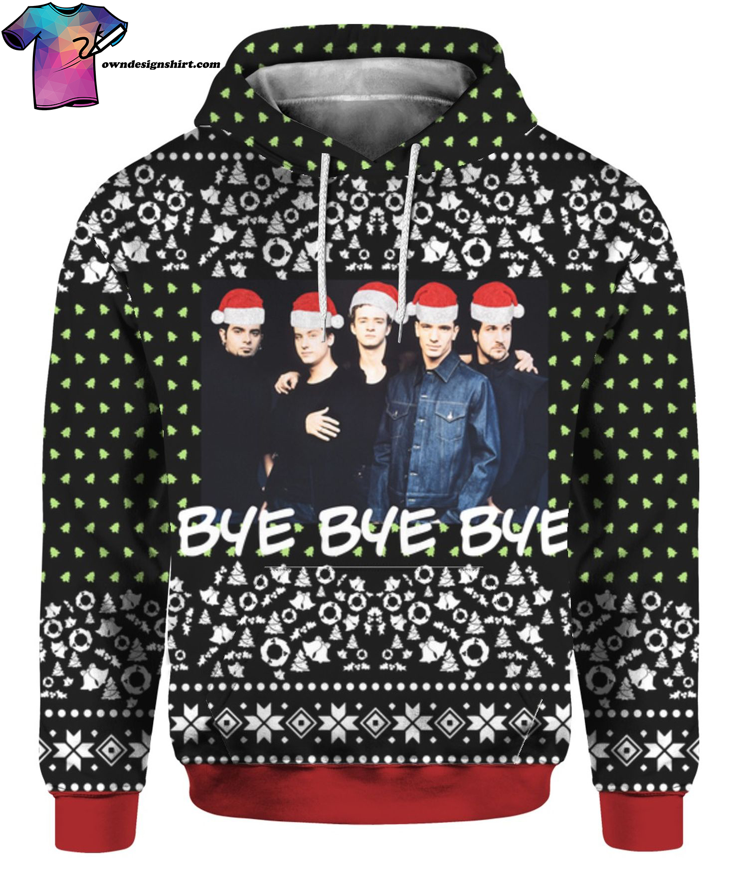 NSYNC Band Full Print Ugly Christmas Sweater