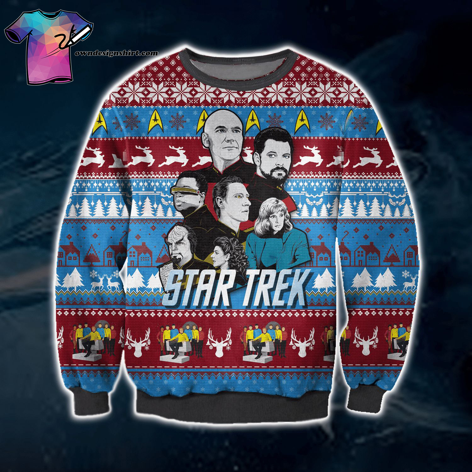 Star Trek Movie All Over Print Ugly Christmas Sweater