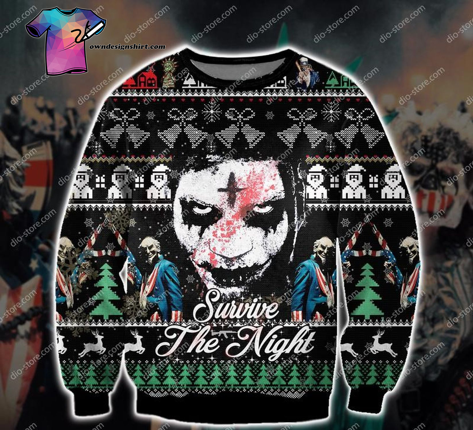 The Purge Survive the Night Ugly Christmas Sweater