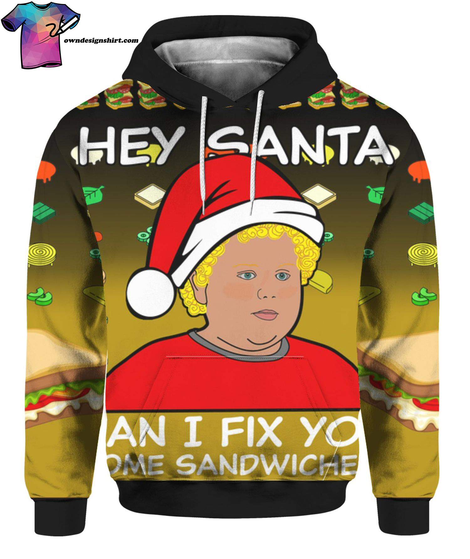 Hey Santa Can I Fix You Some Sandwiches Bad Santa Sweater - Owl Fashion Shop
