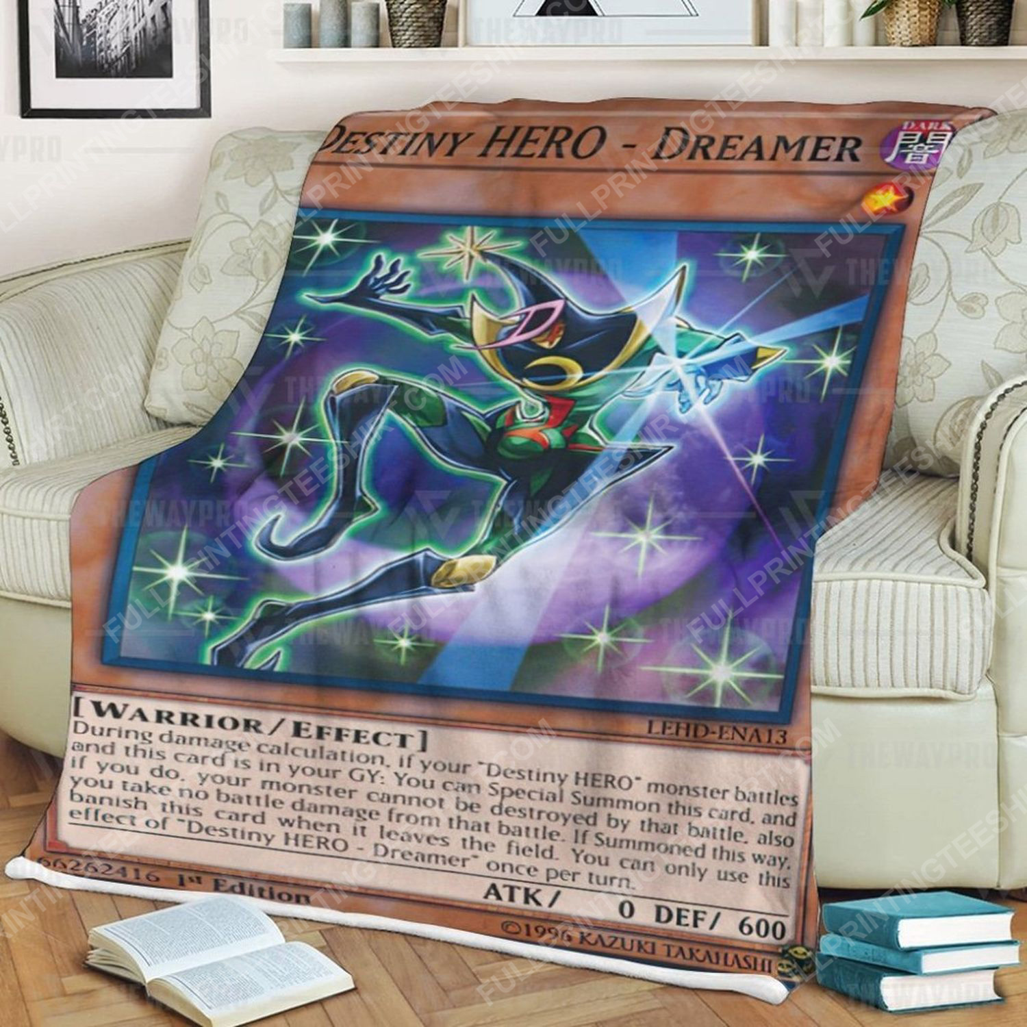 Yu-gi-oh destiny hero dreamer full print soft blanket 1