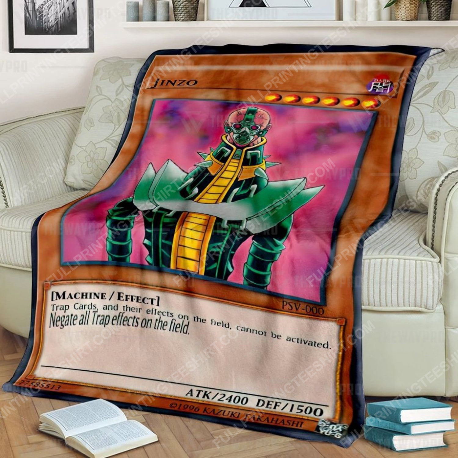 Yu-gi-oh king of games jinzo soft blanket