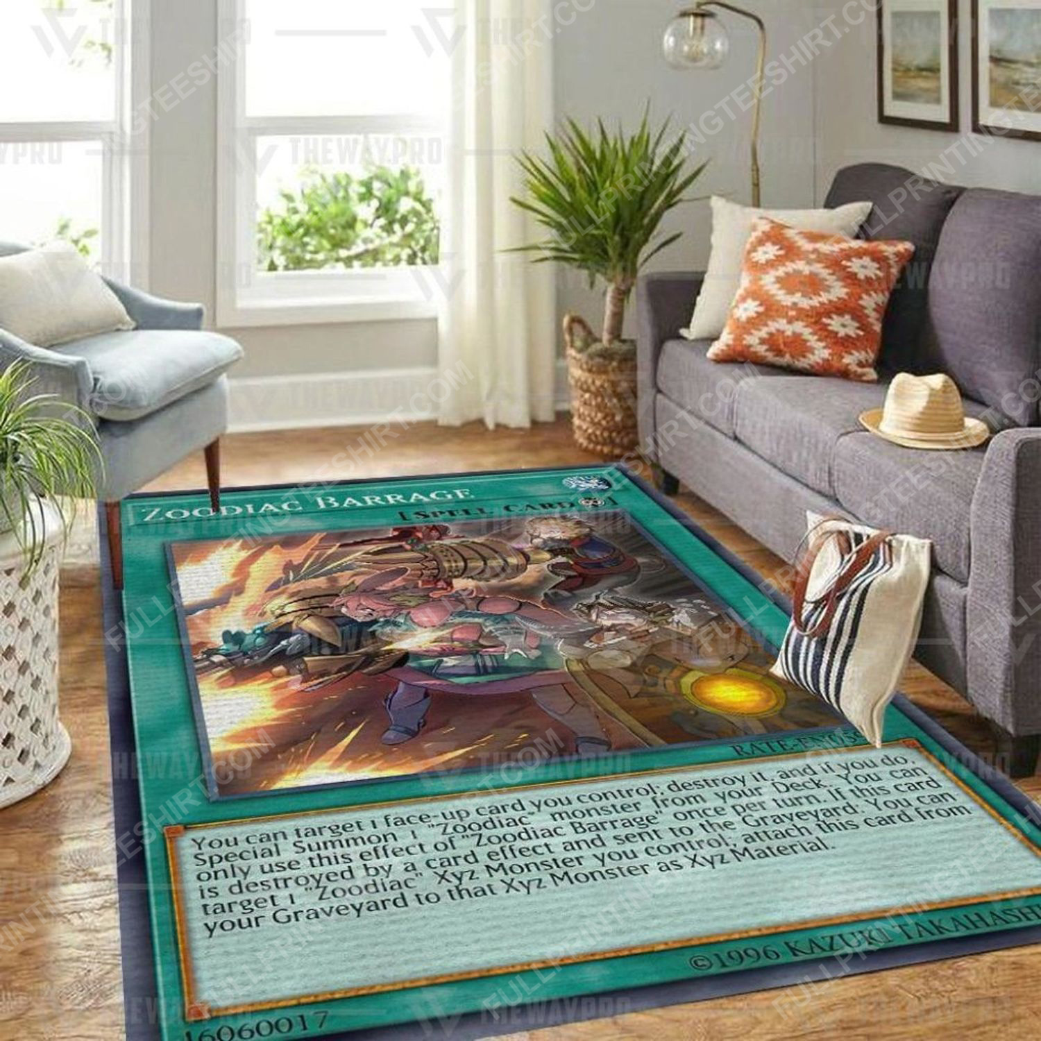 Yu-gi-oh zoodiac barrage all over print rug