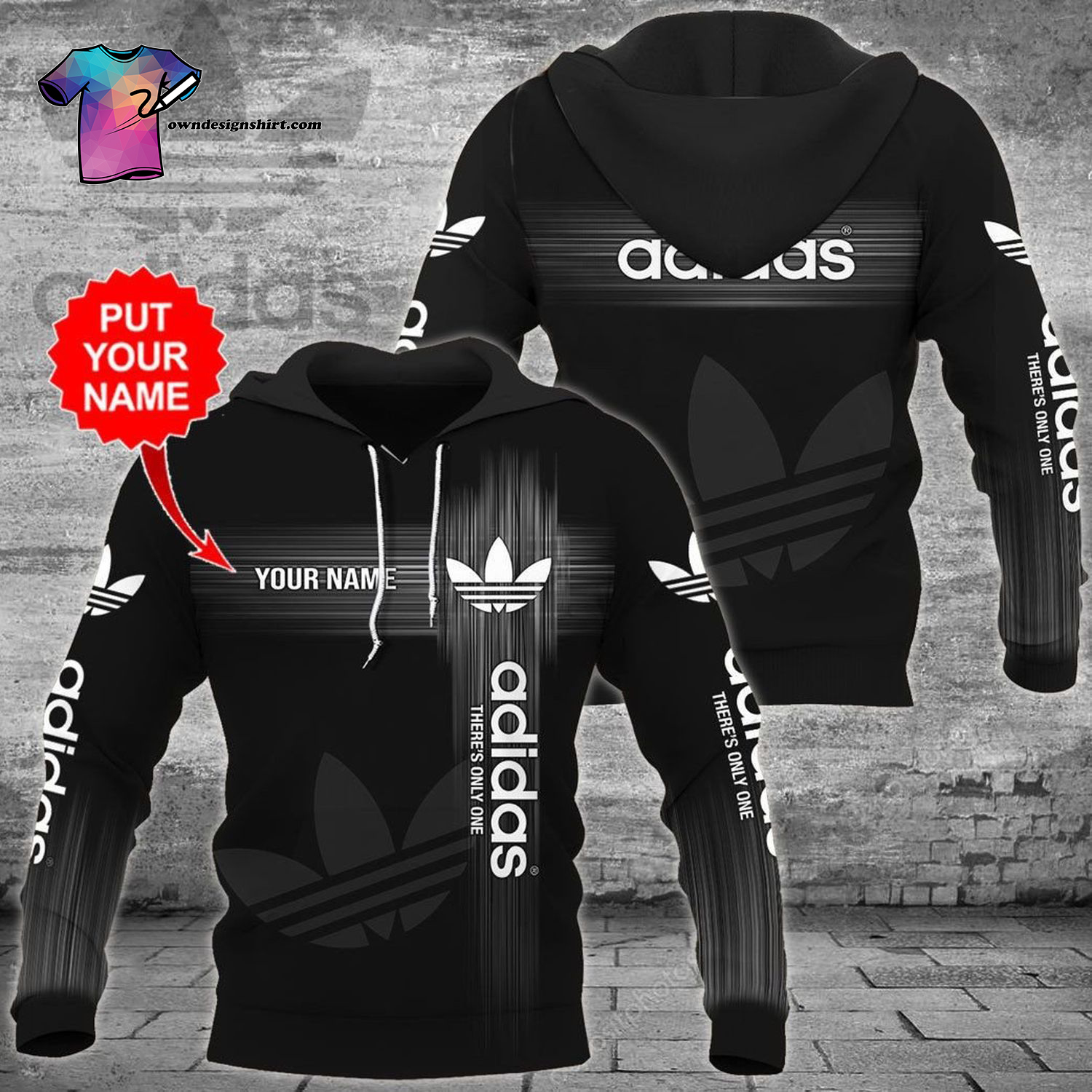 Custom Adidas There's Only One All Over Print Shirt