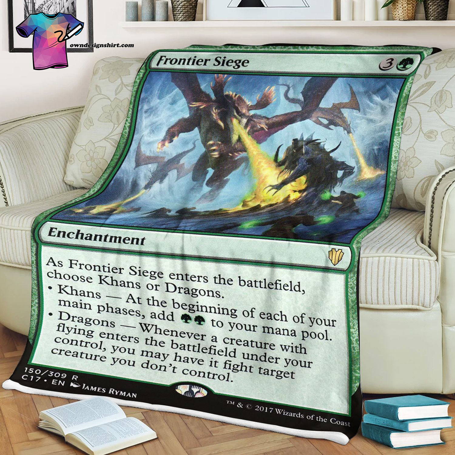 Frontier Siege Game Magic The Gathering Blanket