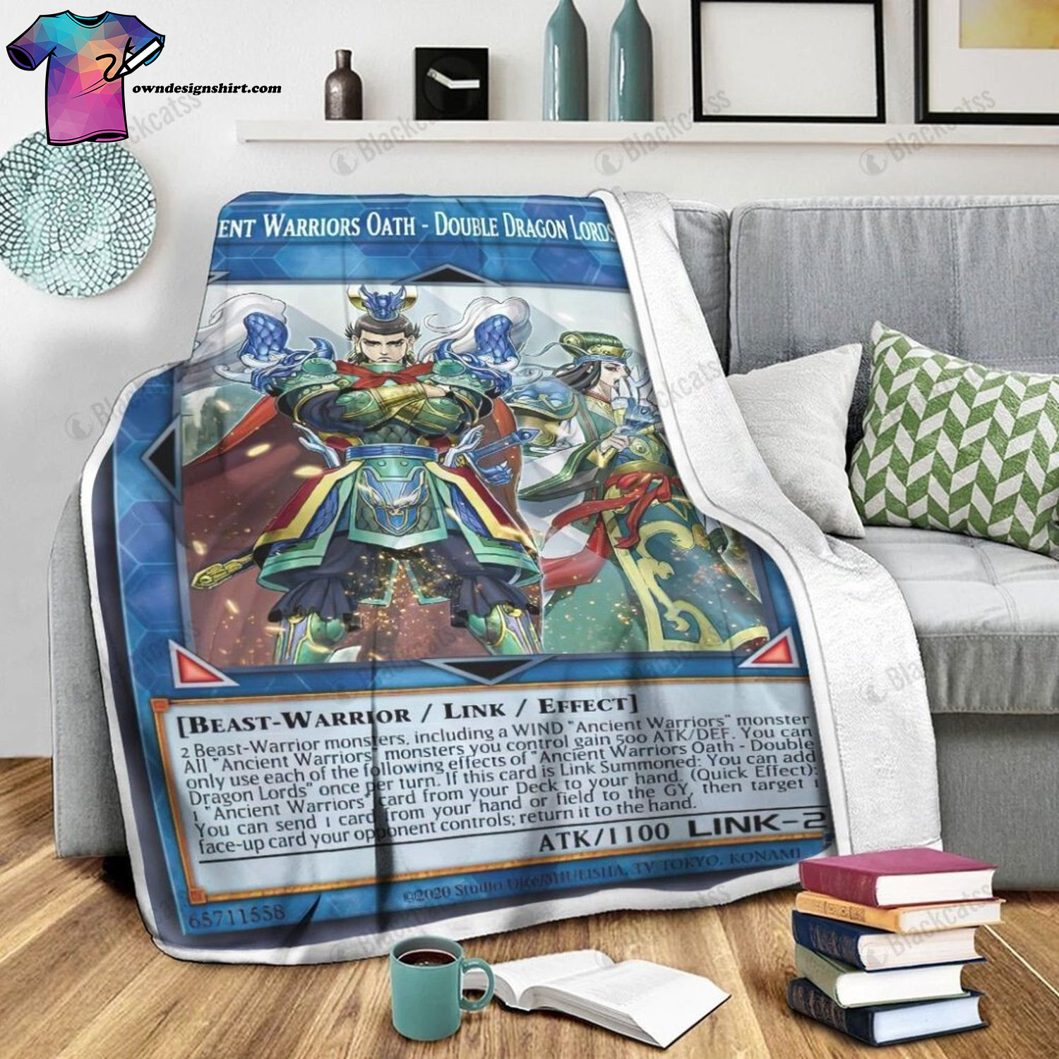 Game Yu-gi-oh Ancient Warriors Oath Full Print Soft Blanket