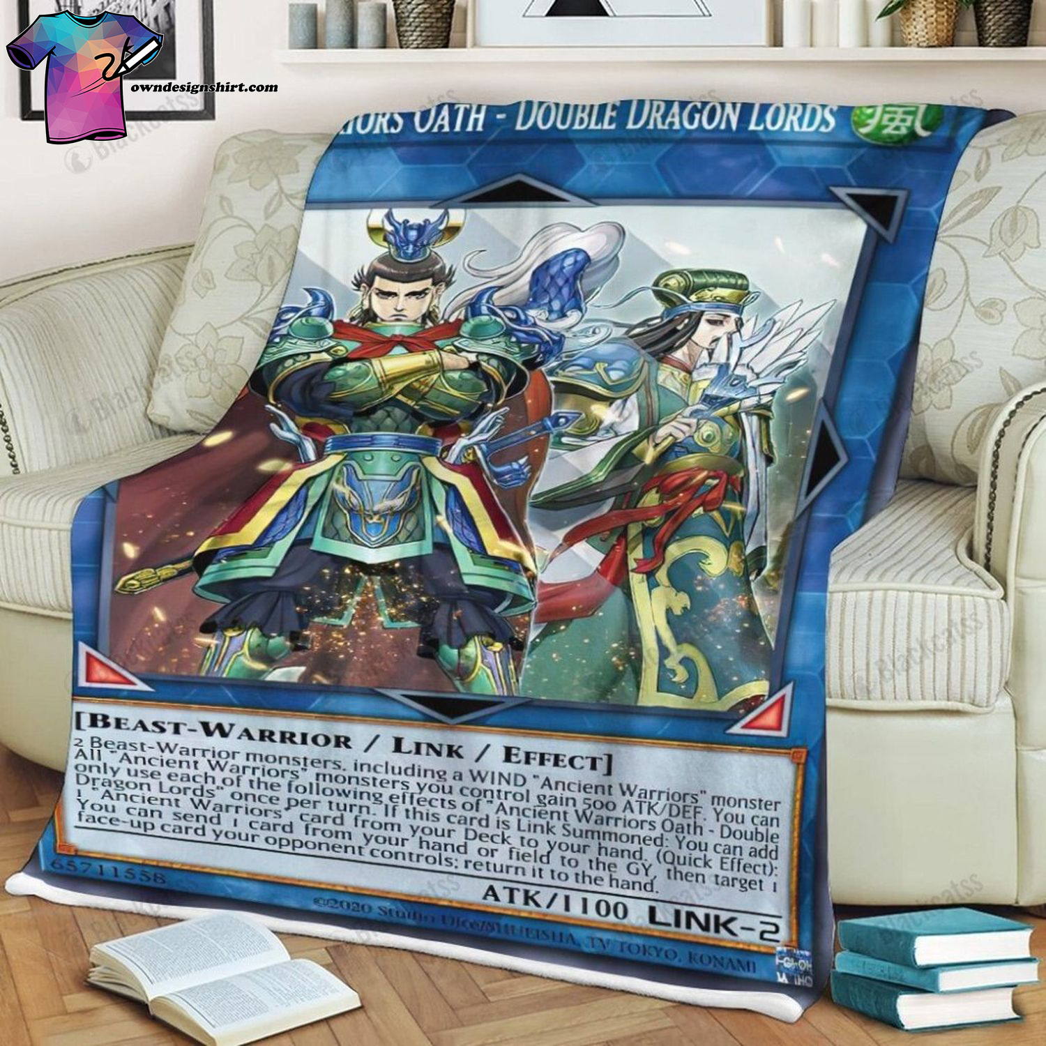 Game Yu-gi-oh Ancient Warriors Oath Full Print Soft Blanket